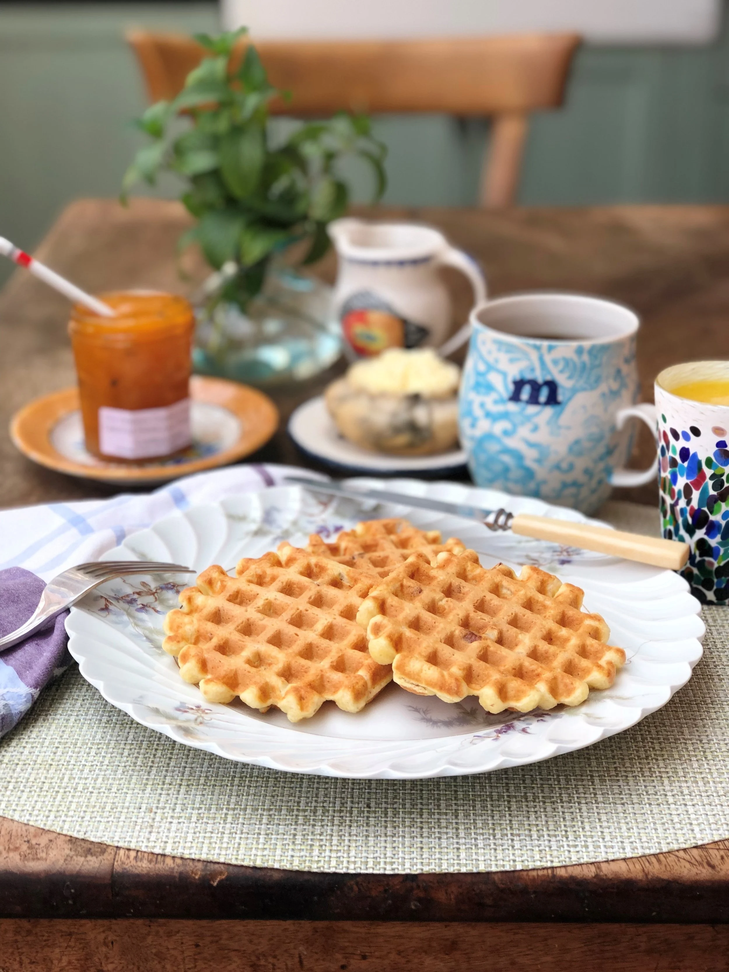 Waffles are not just for breakfast