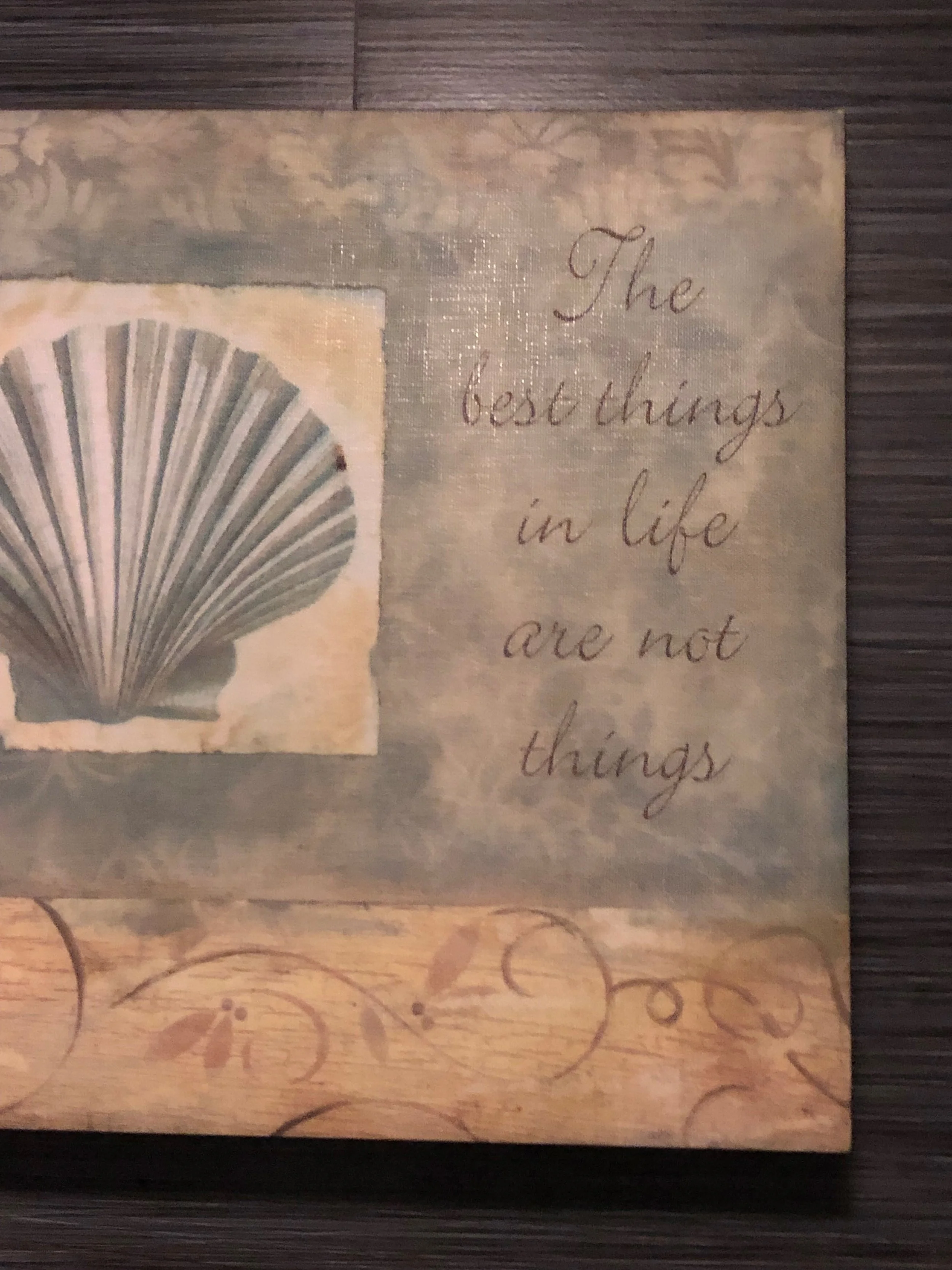 The best things in life are not things....
