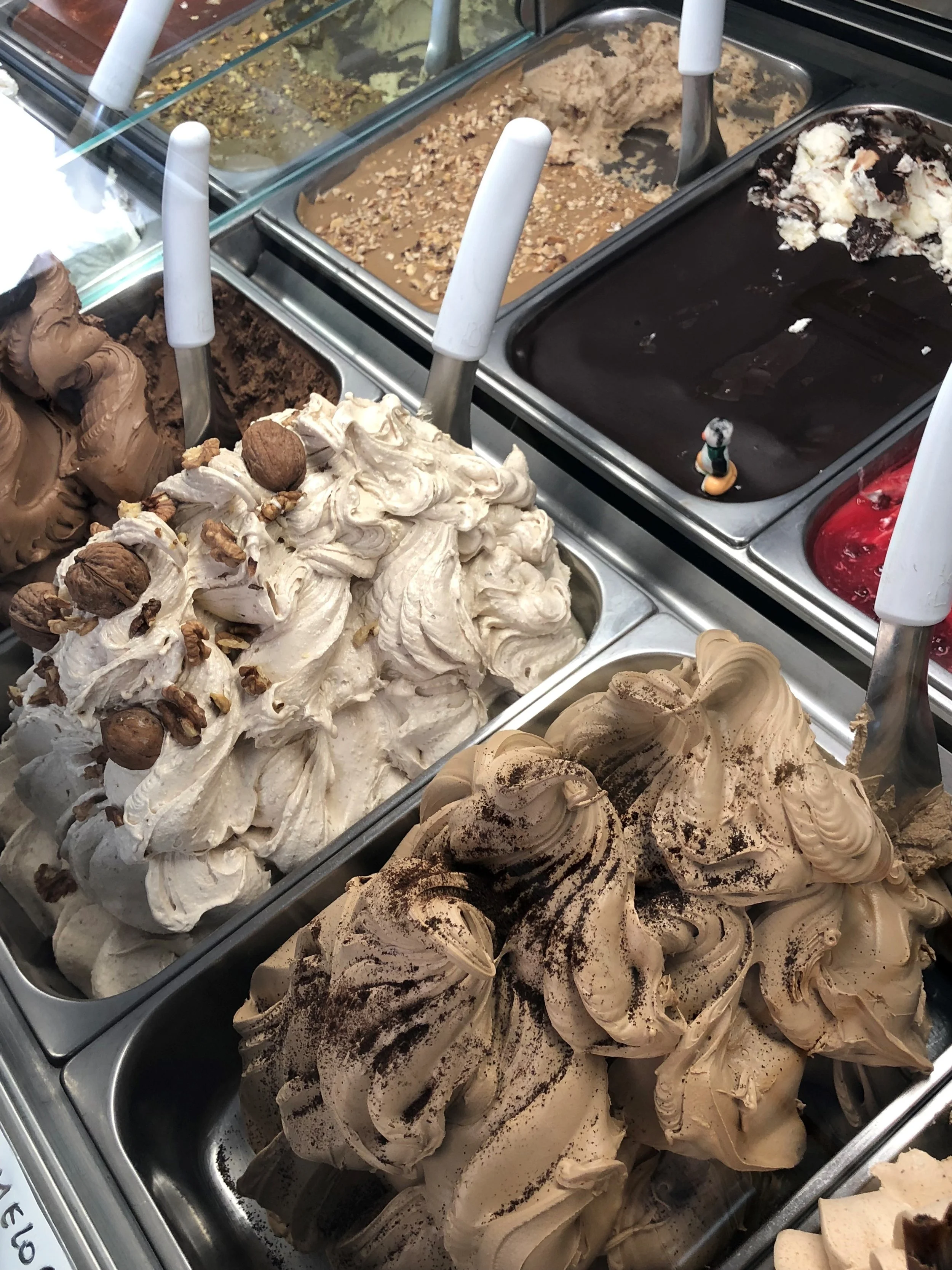 Ordering gelato in Italy