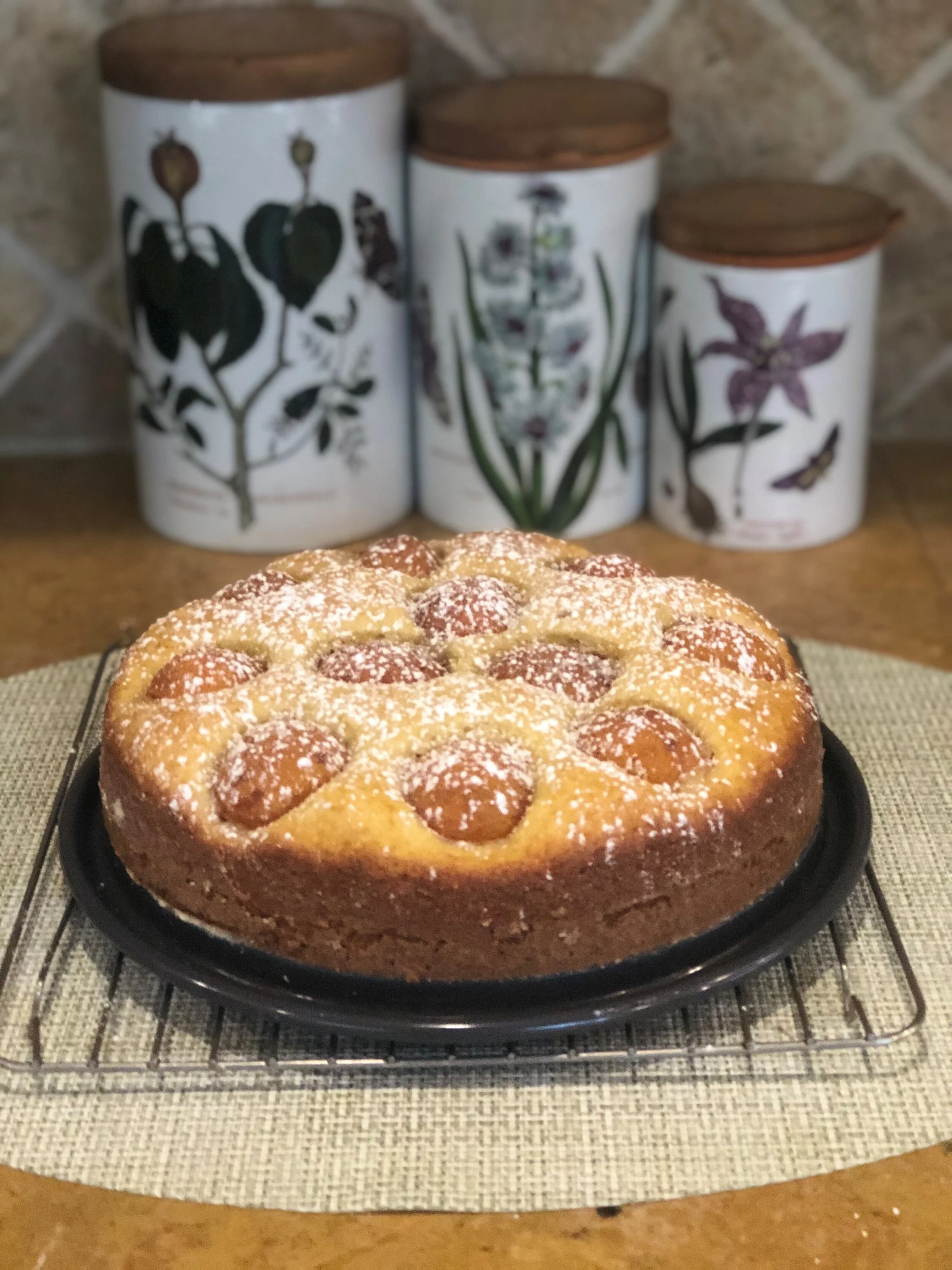 Olive Oil Ricotta Cake with Apricots