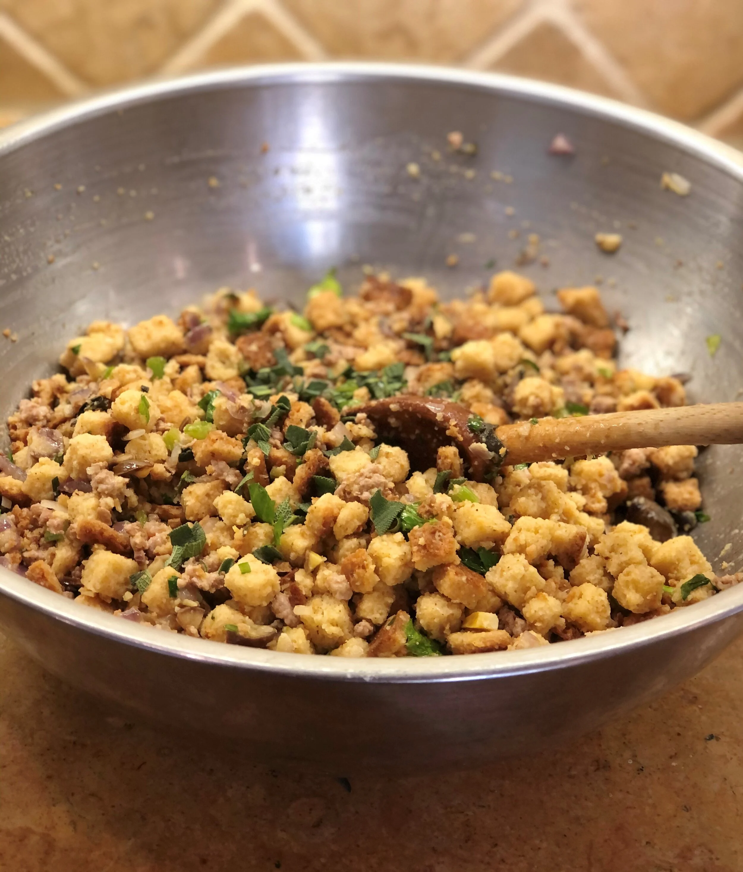 Ed Lauber’s Sausage and Chestnut Stuffing