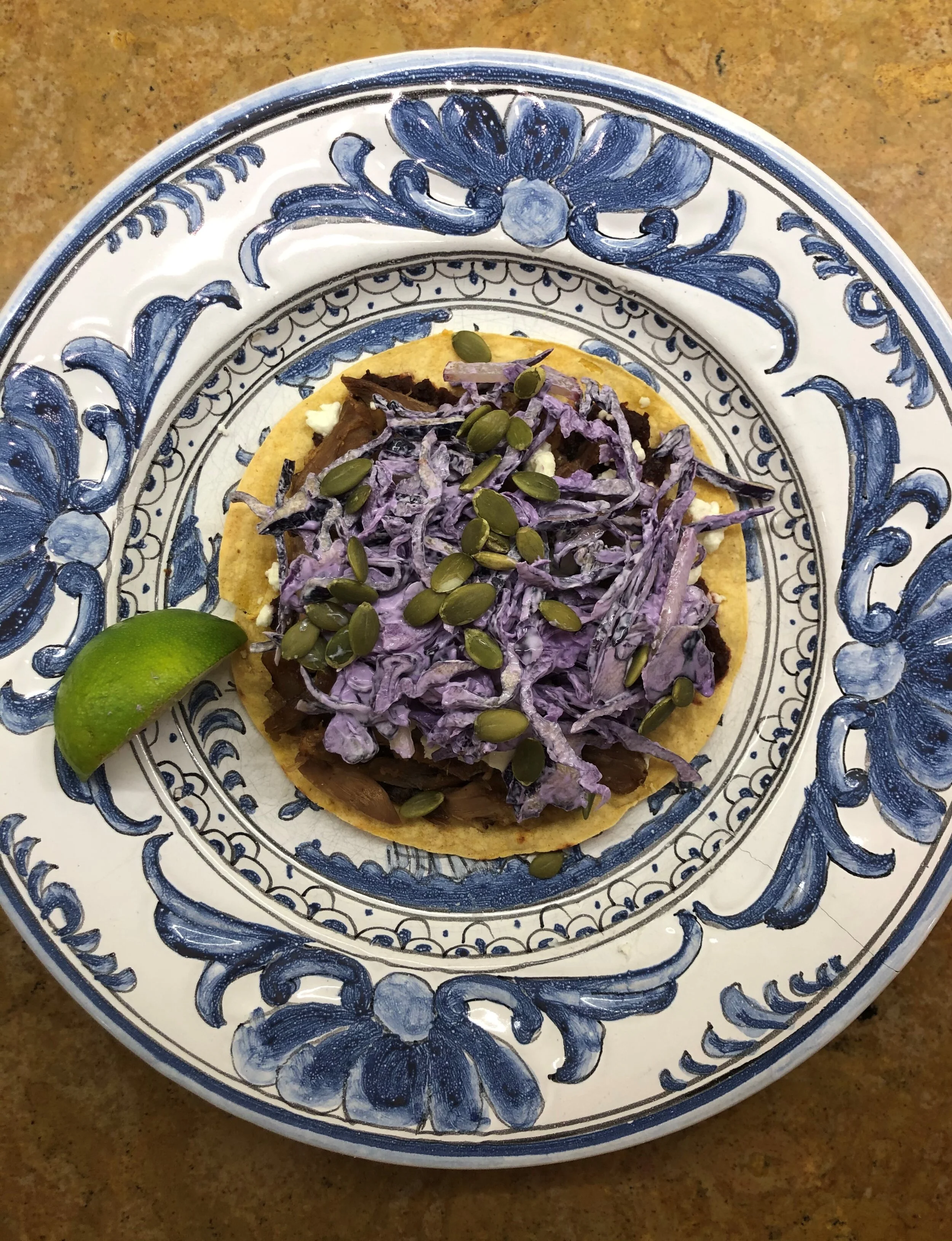 Cherry Salsa Duck Tostados 