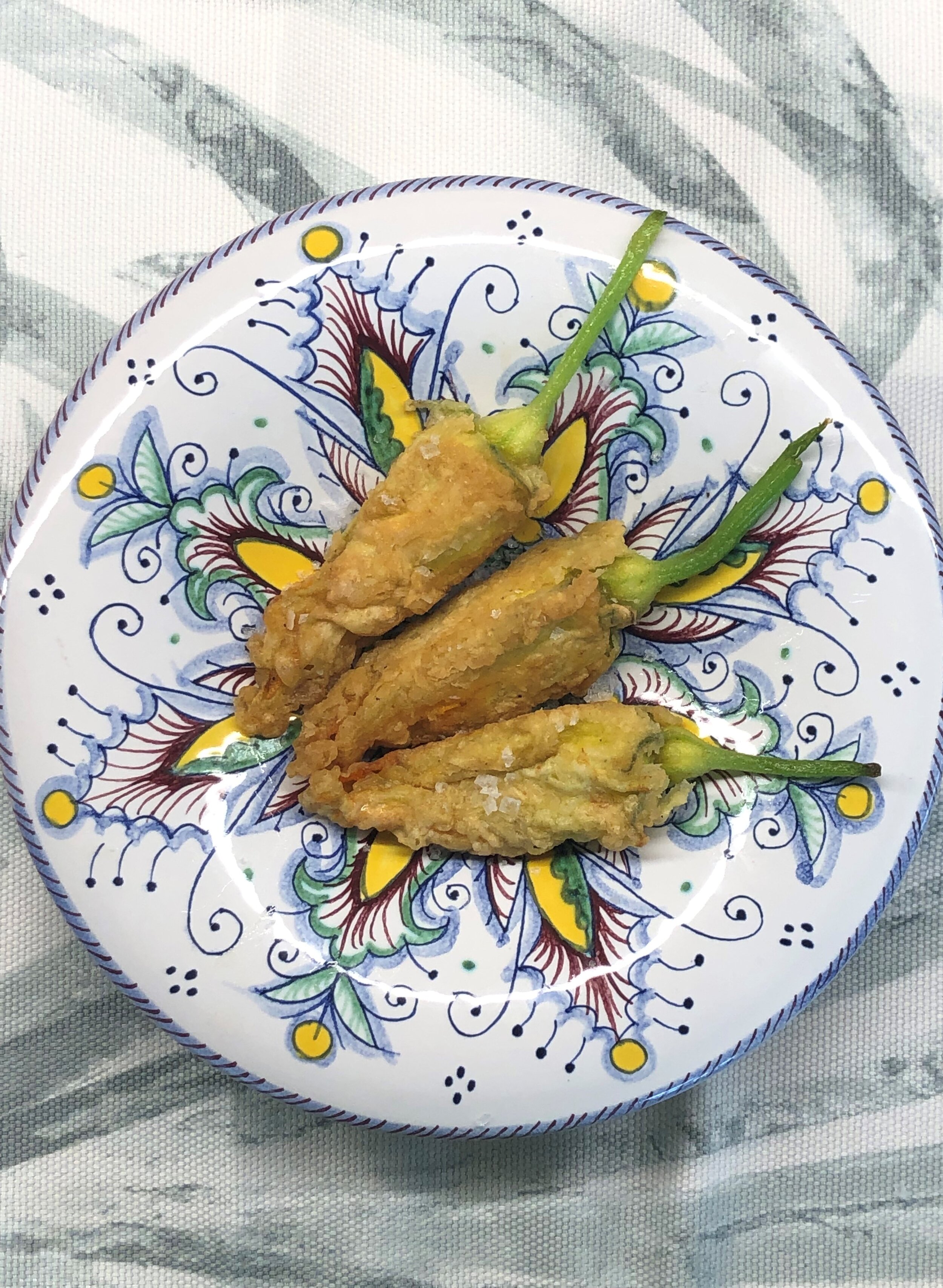 Stuffed Fried Zucchini Blossoms