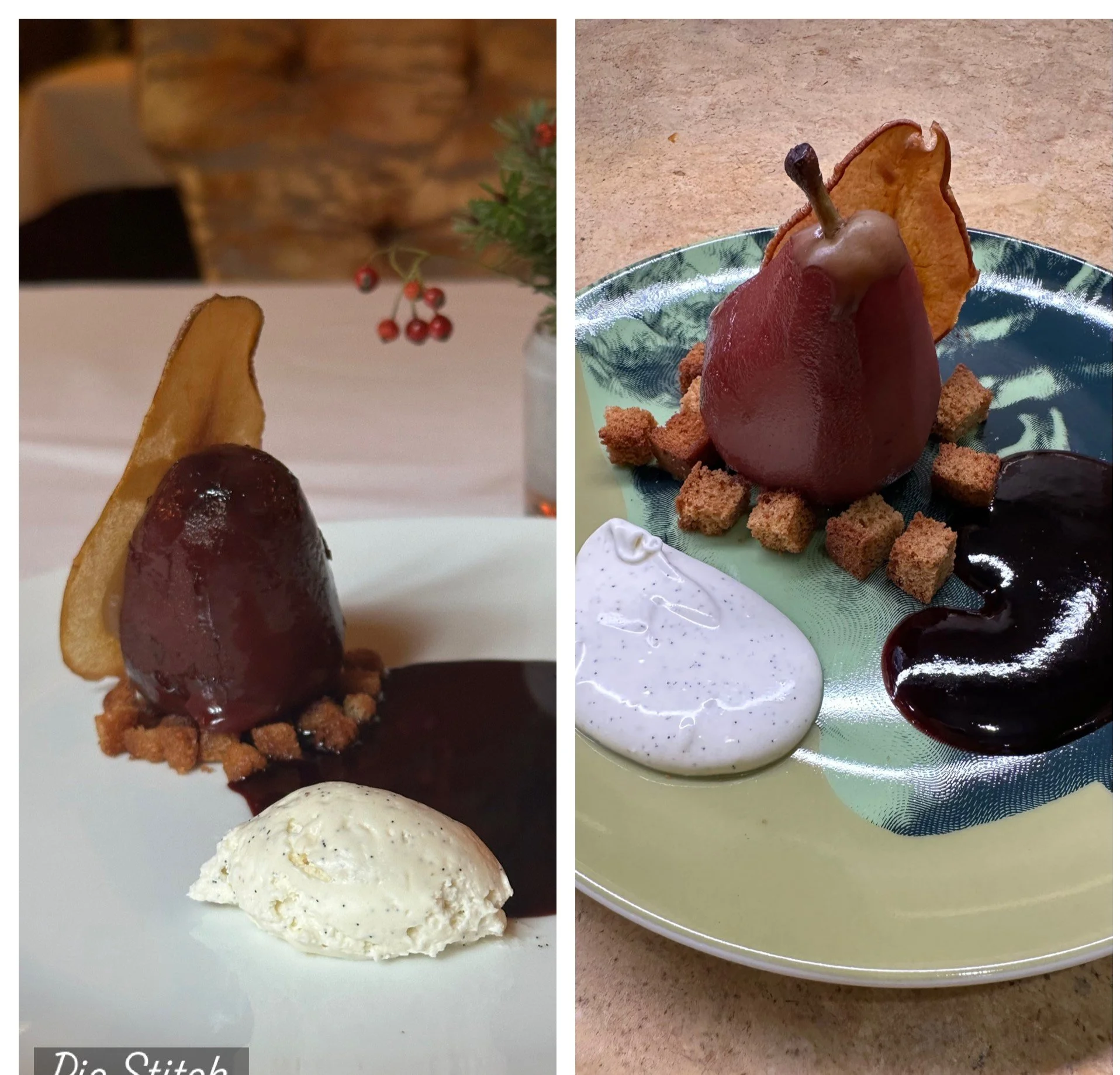 Pears in Red Wine Sauce
