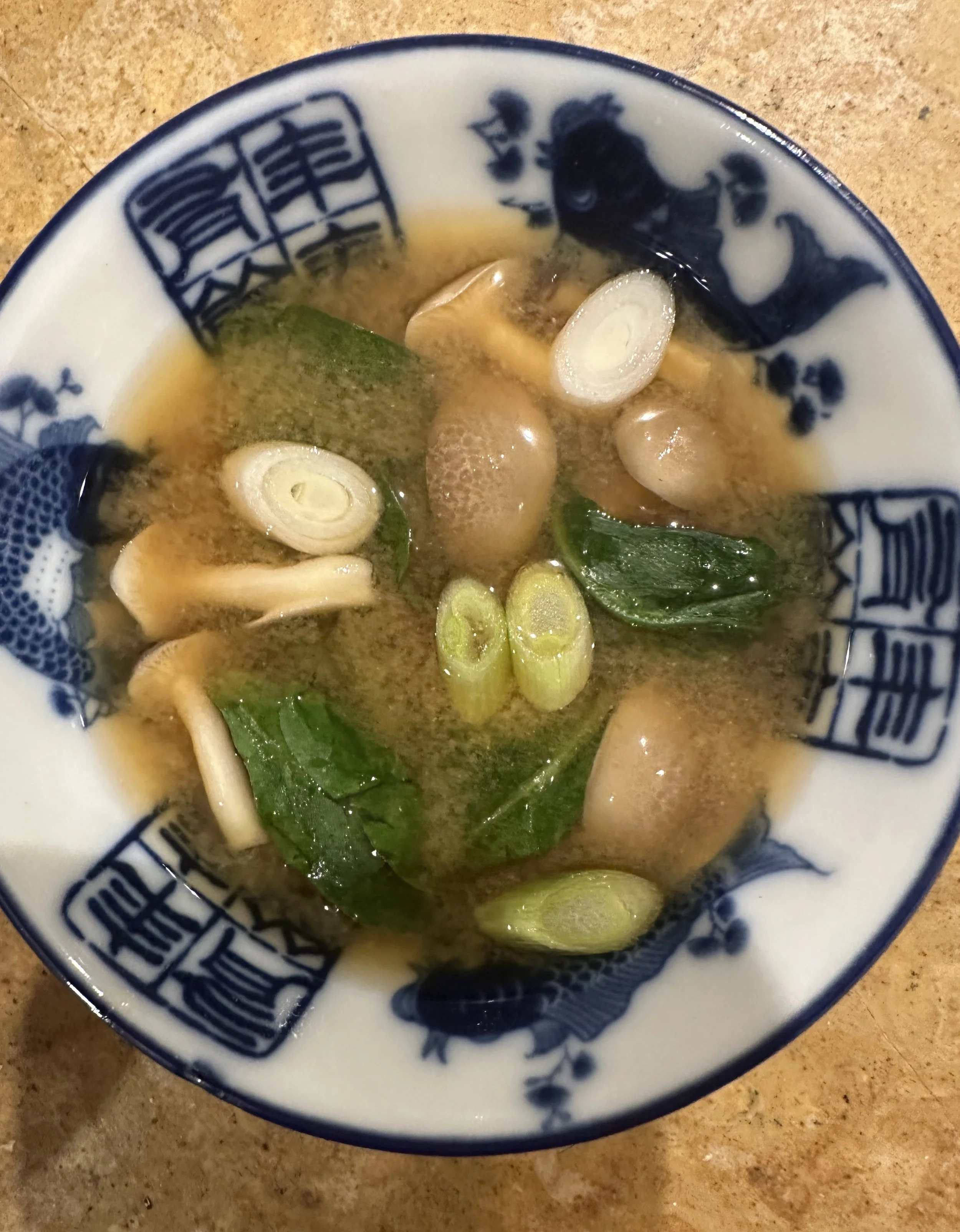 Miso Soup with Shimeji Mushrooms