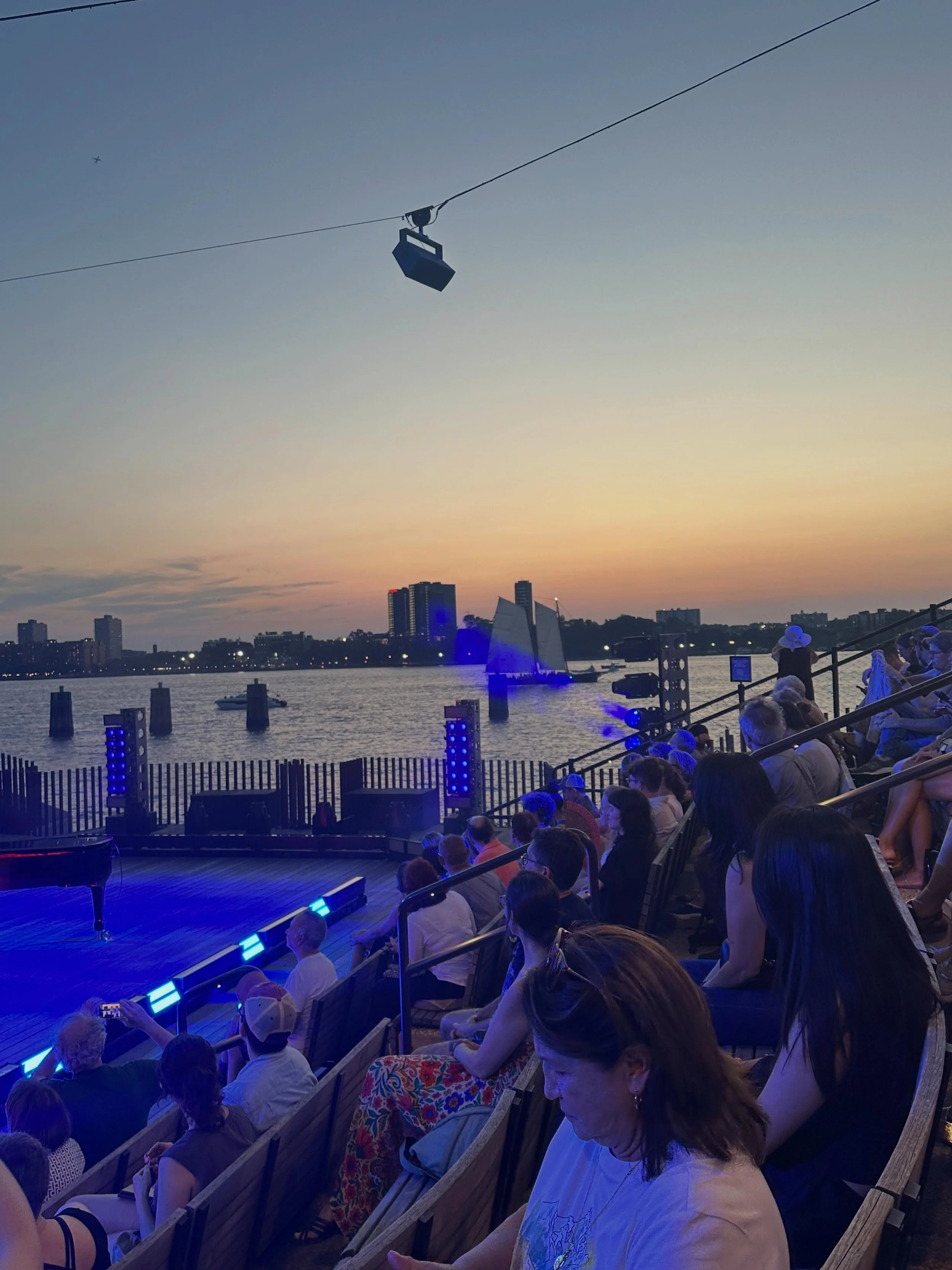 An evening with Anthony Constanza and his merry band of musical artists channeling Philip Glass. A glorious New York summer evening.