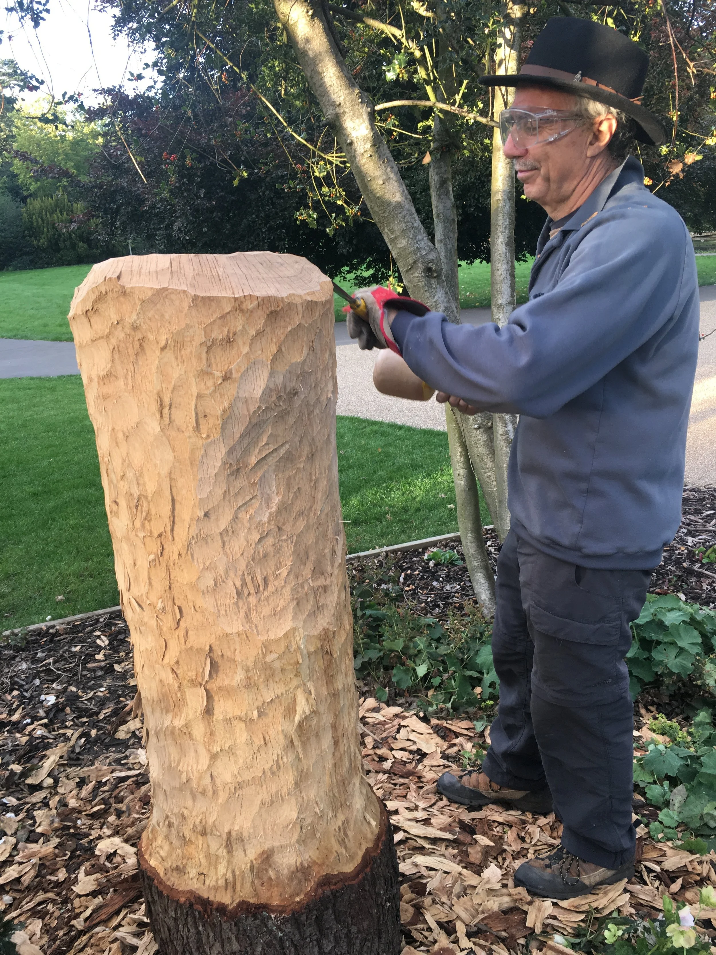David reveals his new sculpture