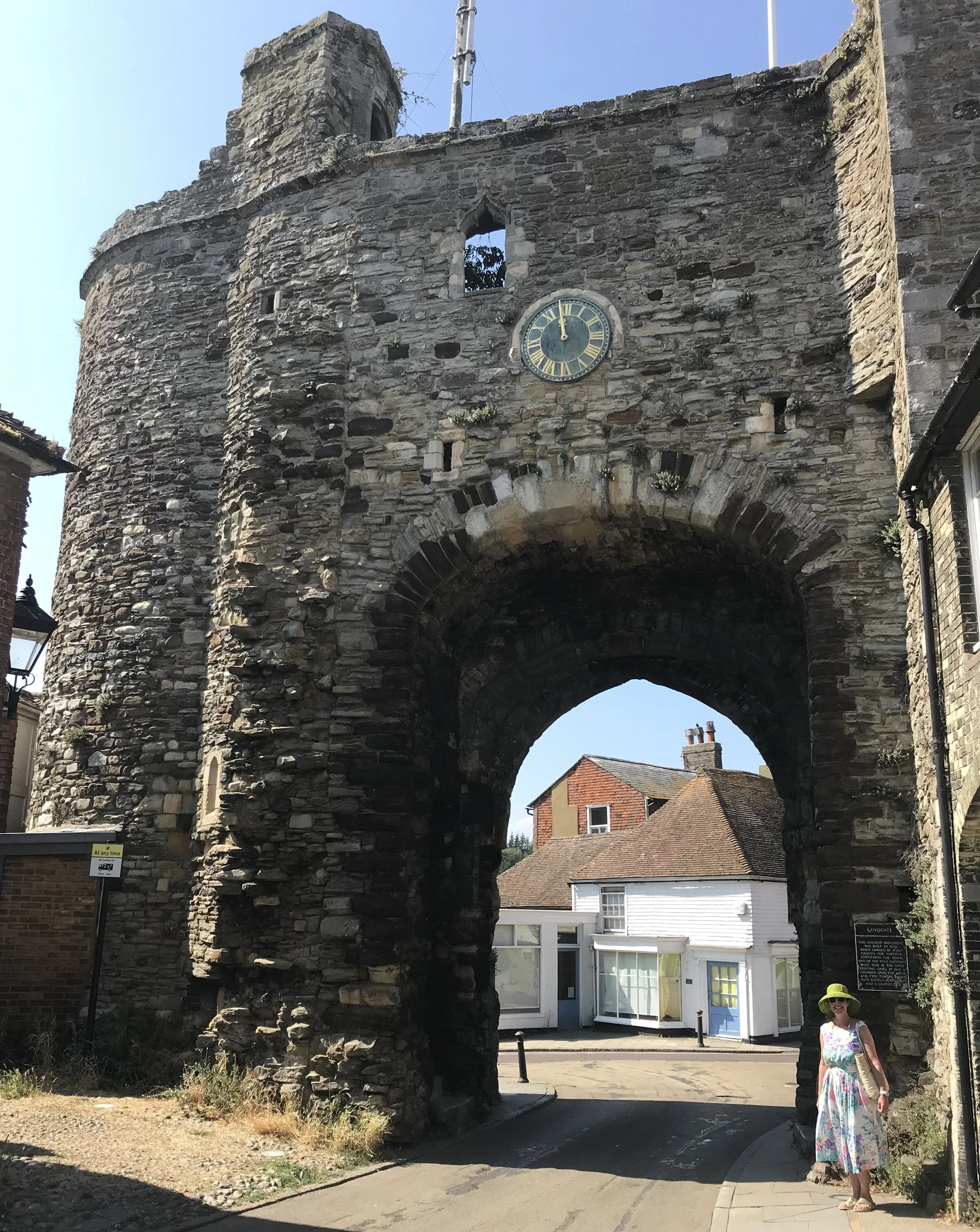 Landgate, the sole surviving 15th Century gate into the town