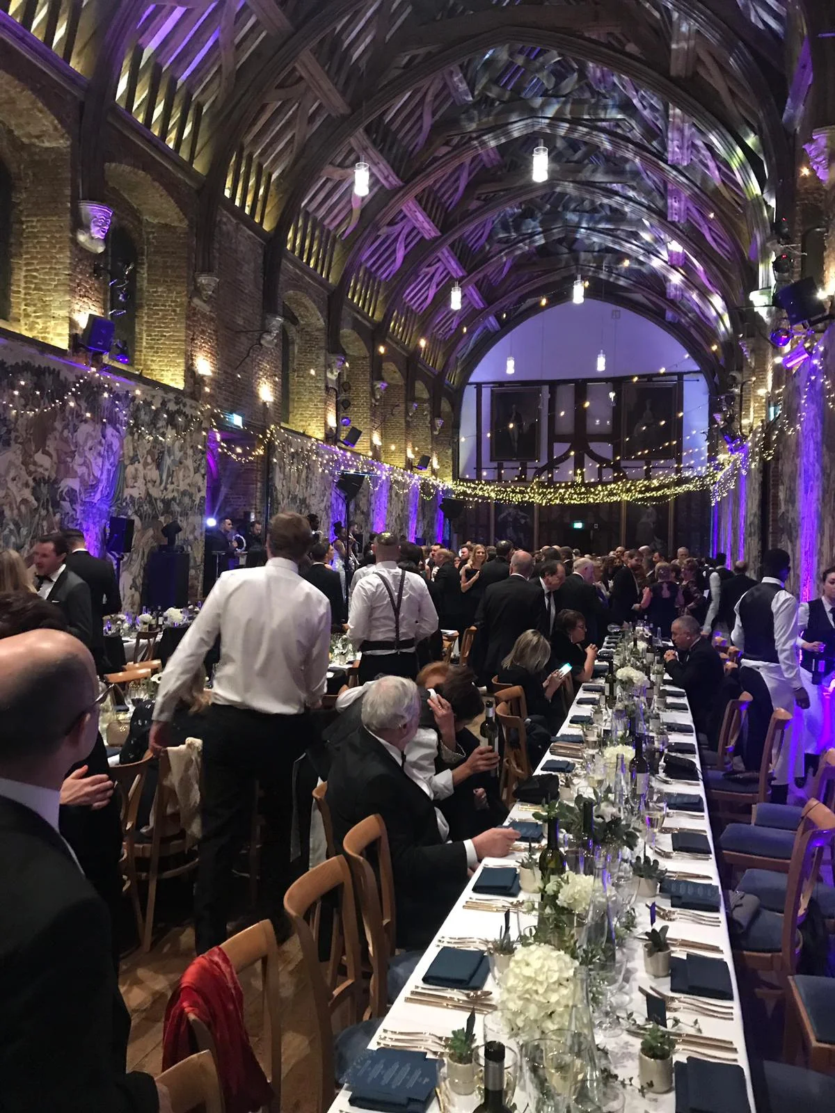 The beautiful Old Palace at Hatfield House where the ceremony and party were held