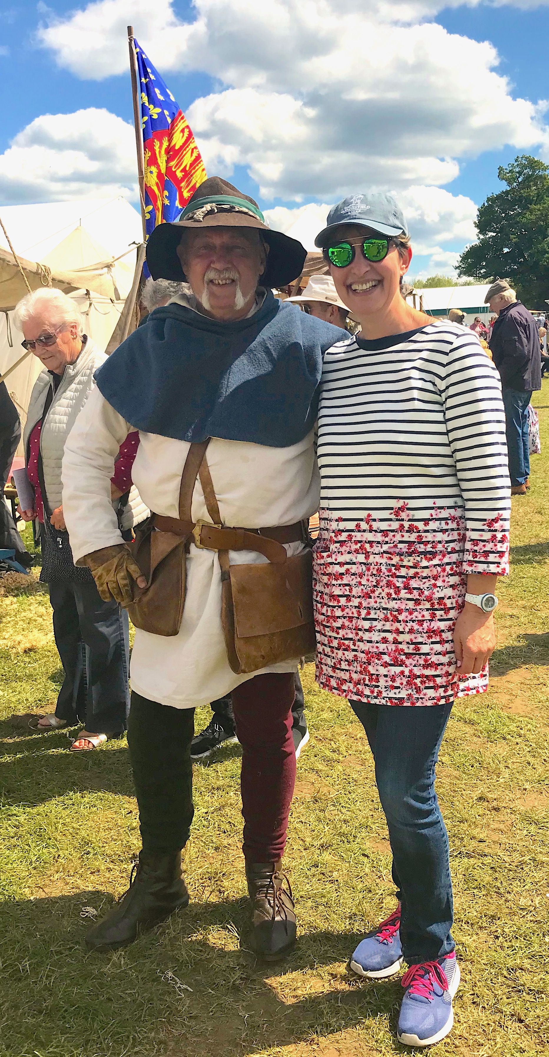 I met John at the Living Crafts fair at Hatfield House. Exactly as he would have hoped, it was the way he was dressed that made me want to know more about him!