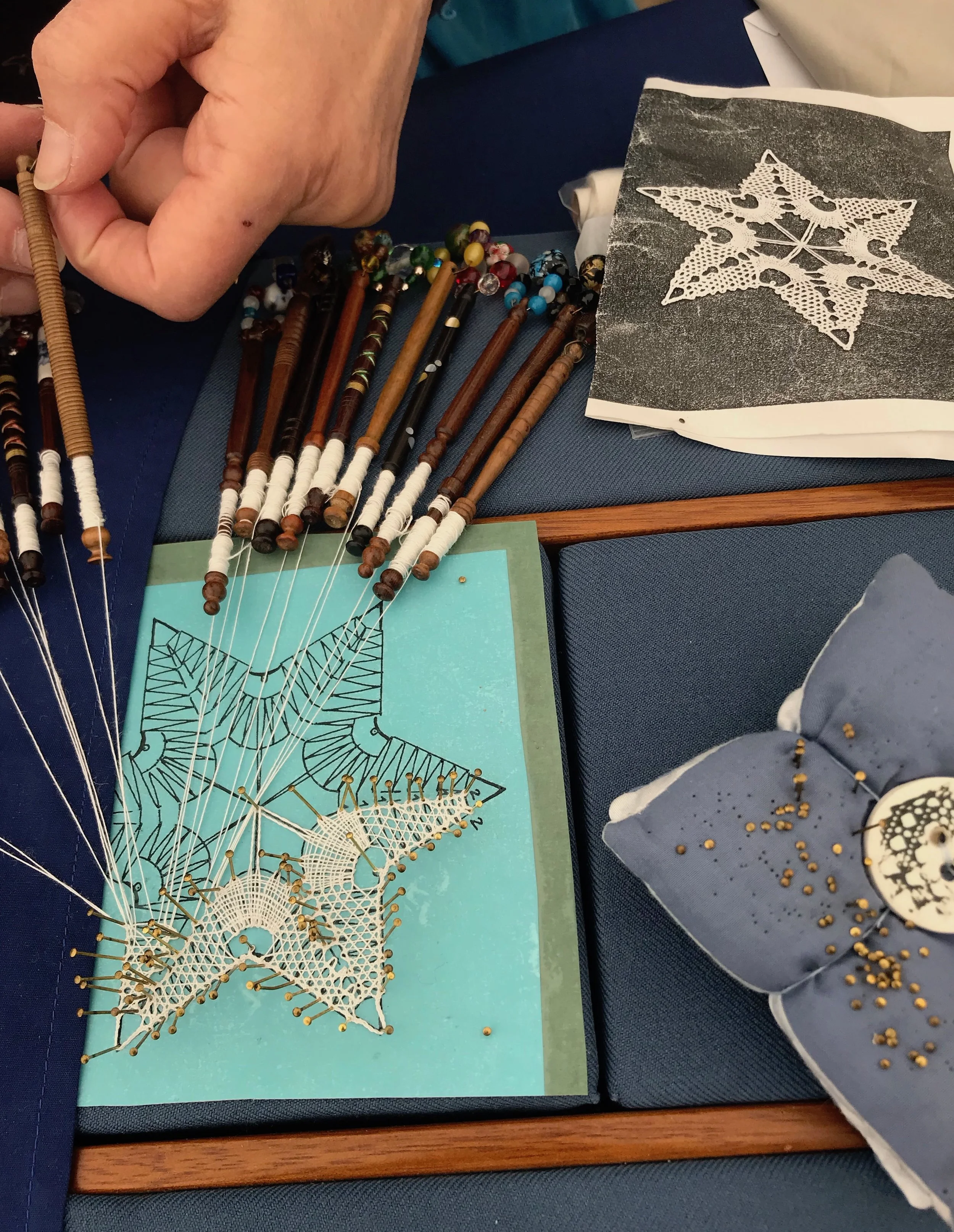 There’s history behind the lace patterns too