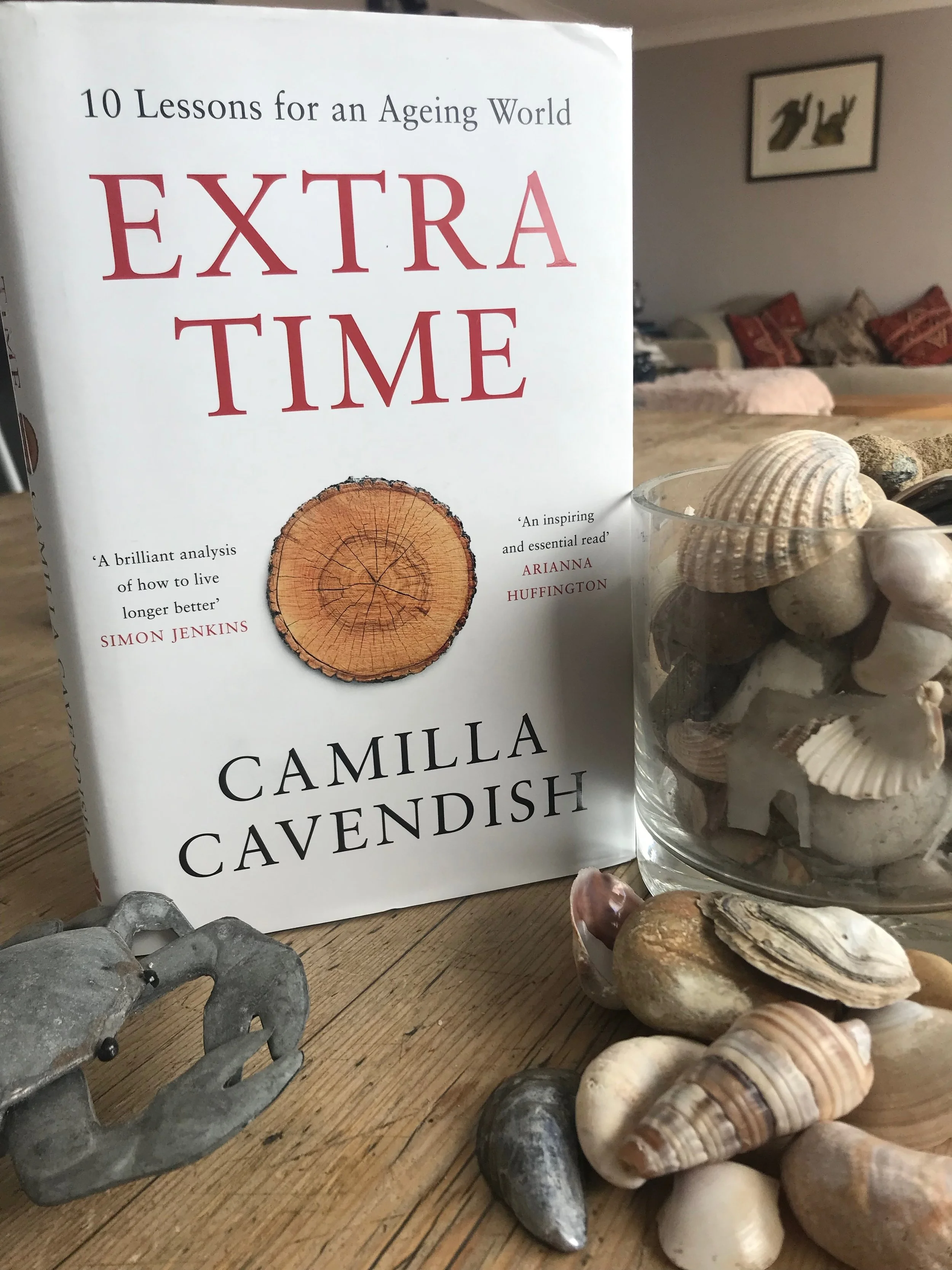 Extra Time by Camilla Cavendish. Photo props courtesy of the temporary Heydays beach-side HQ and nothing to do with the book at all!