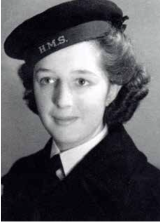 17 year old Ruth in her WRNS uniform