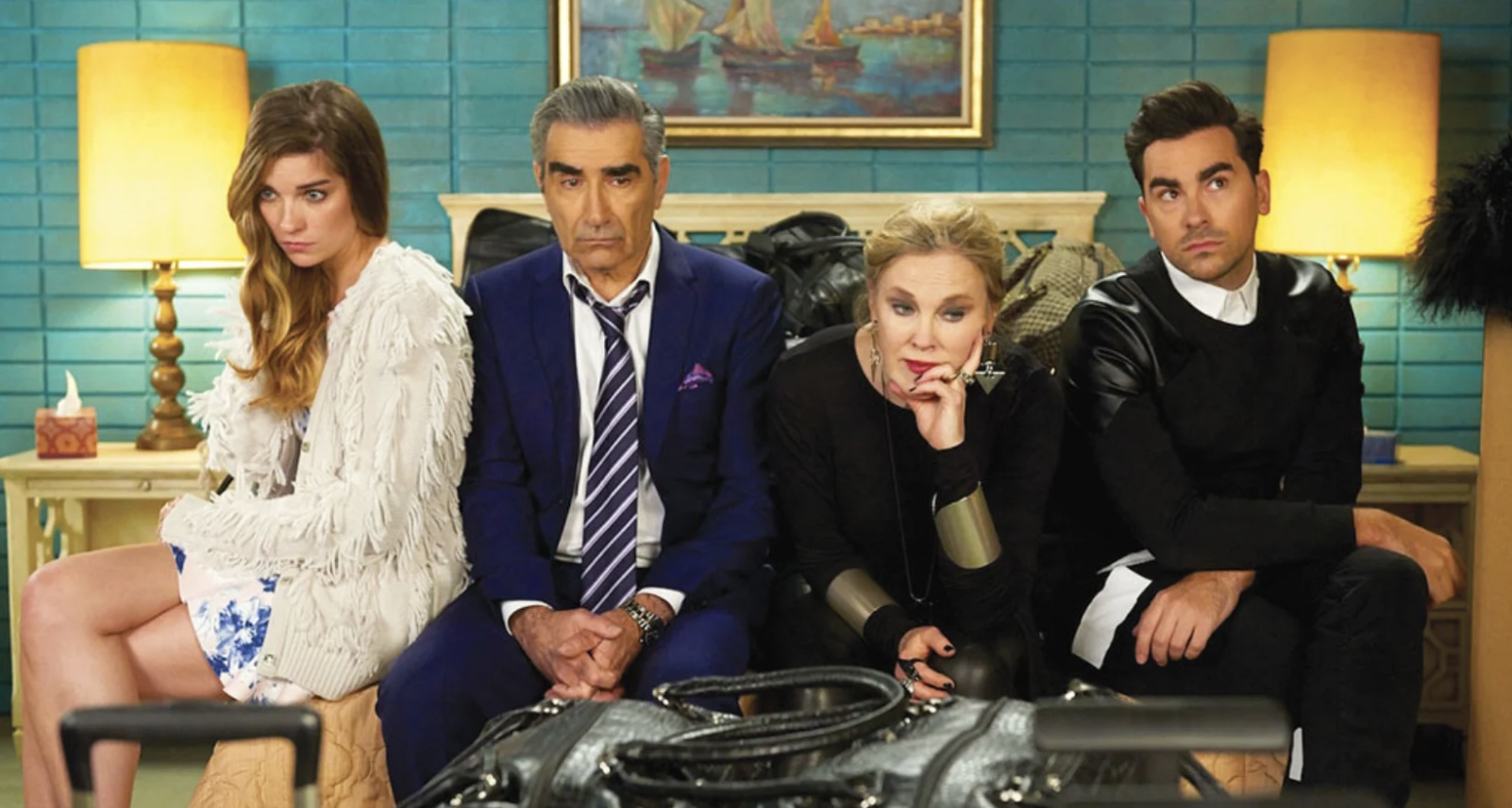 Formerly filthy rich, the Rose family are reduced to living in a run-down hotel in a one-hole town they bought as a joke