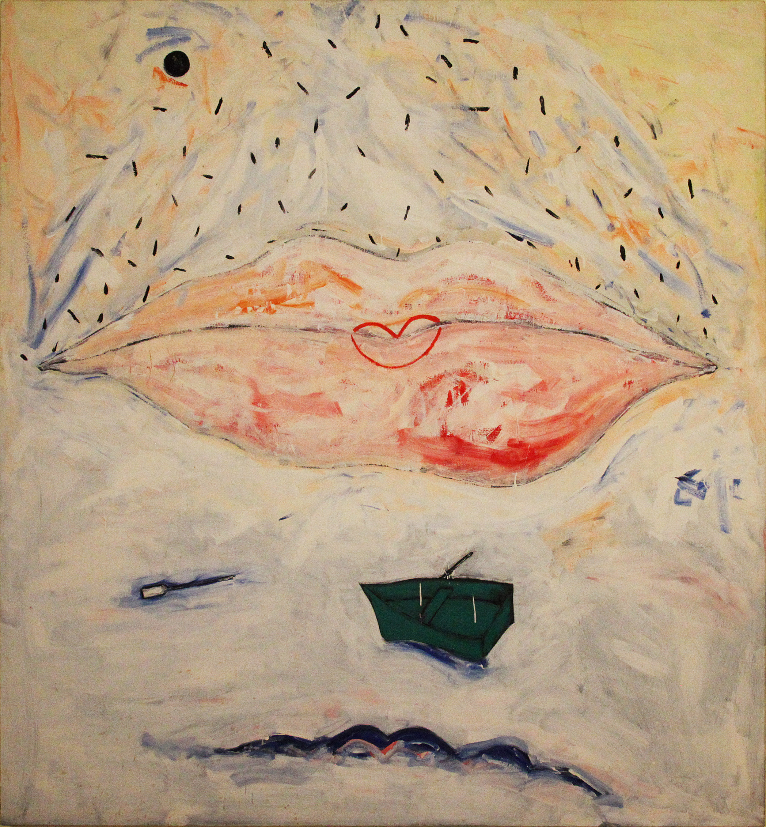   Sans-titre  /  Untitled , circa 1985/1986, huile sur toile / oil on canvas, 61 ½&nbsp; in. x 57 in. / 156,21 x 144,78 cm. 