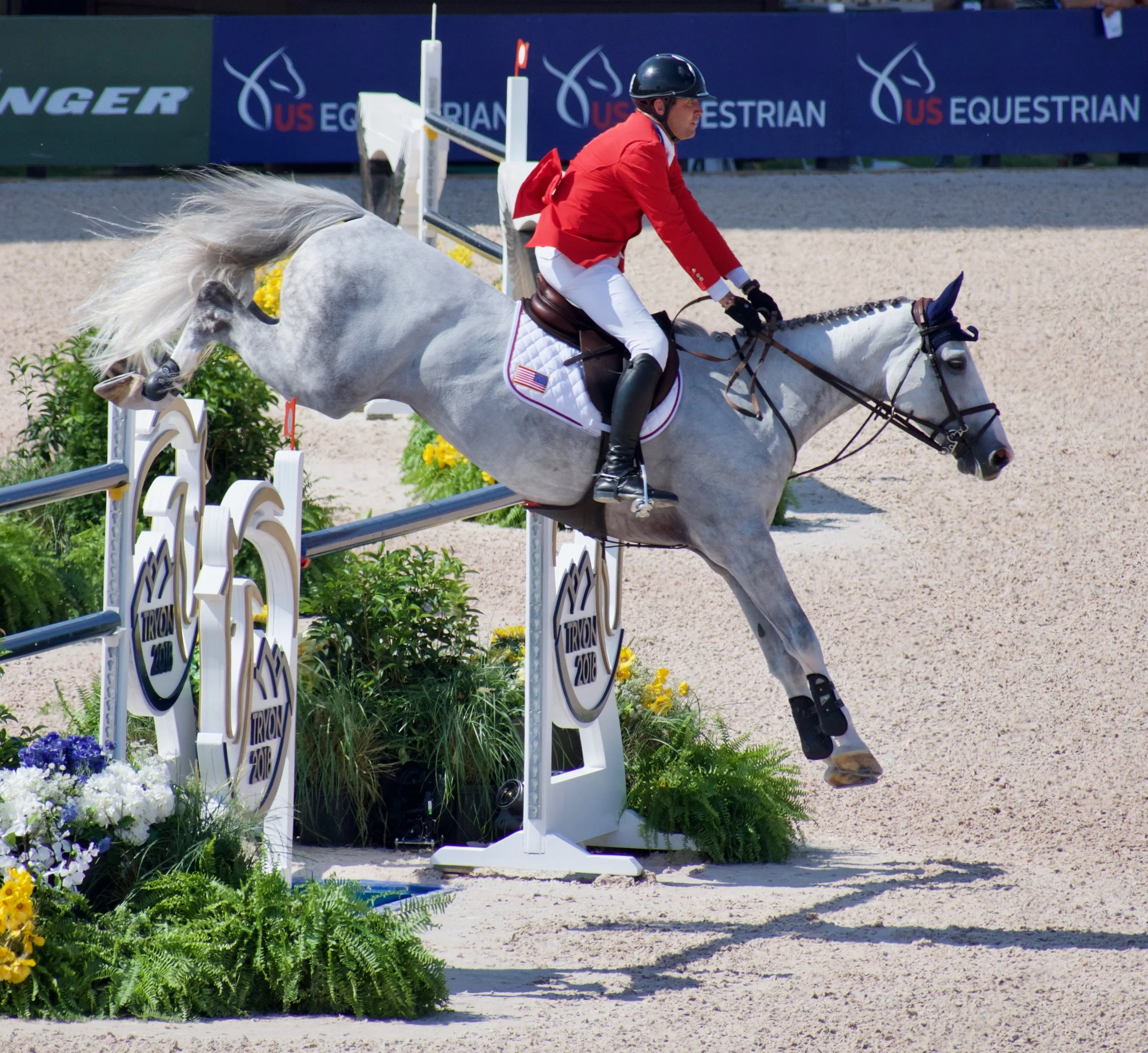 Grace under pressure demonstrated by Devin Ryan and Eddie Blue clearing the Tryon 2018 jump.