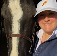 Beth Jones and her four-legged friend.