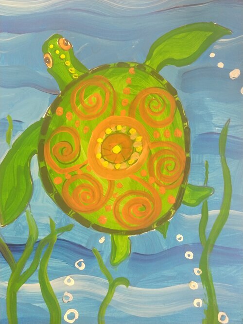 26 - Swimming Turtle