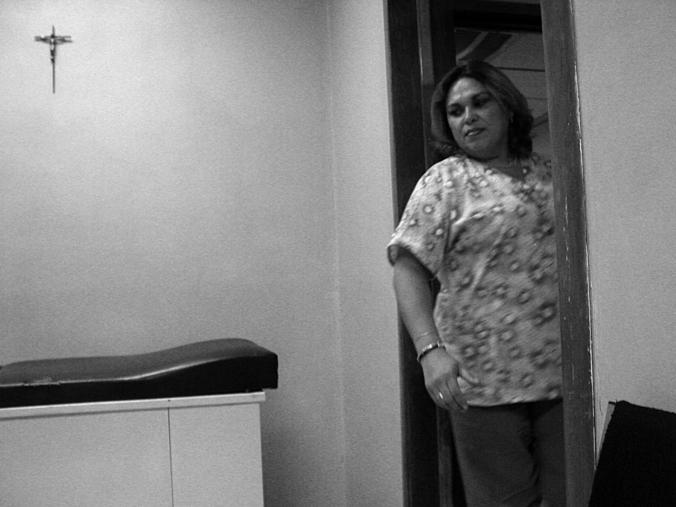 Ana Cecilia Castillo, a doctor both at a clinic in El Robledo and at a nearby maquiladora run by Thomson, a U.S. maker of widescreen televisions. “I think NAFTA is good. The factories are not to blame for the environment, the people are. Poverty is an excuse to live dirty, to do bad things. There’s a lot of crime here. Mexicans do all the work at the factories, not the owners. People here work day and night. The night shifts are the worst. Those are the people with sleeping problems, digestive problems. Most of the people I see here have respiratory problems: asthma and allergies.”