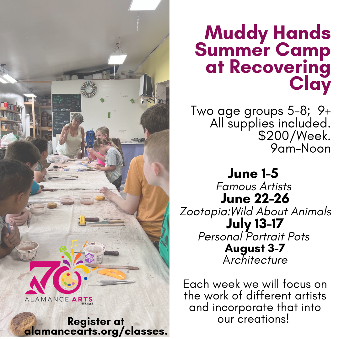 Muddy Hands Summer Camps at Recovering Clay Studios