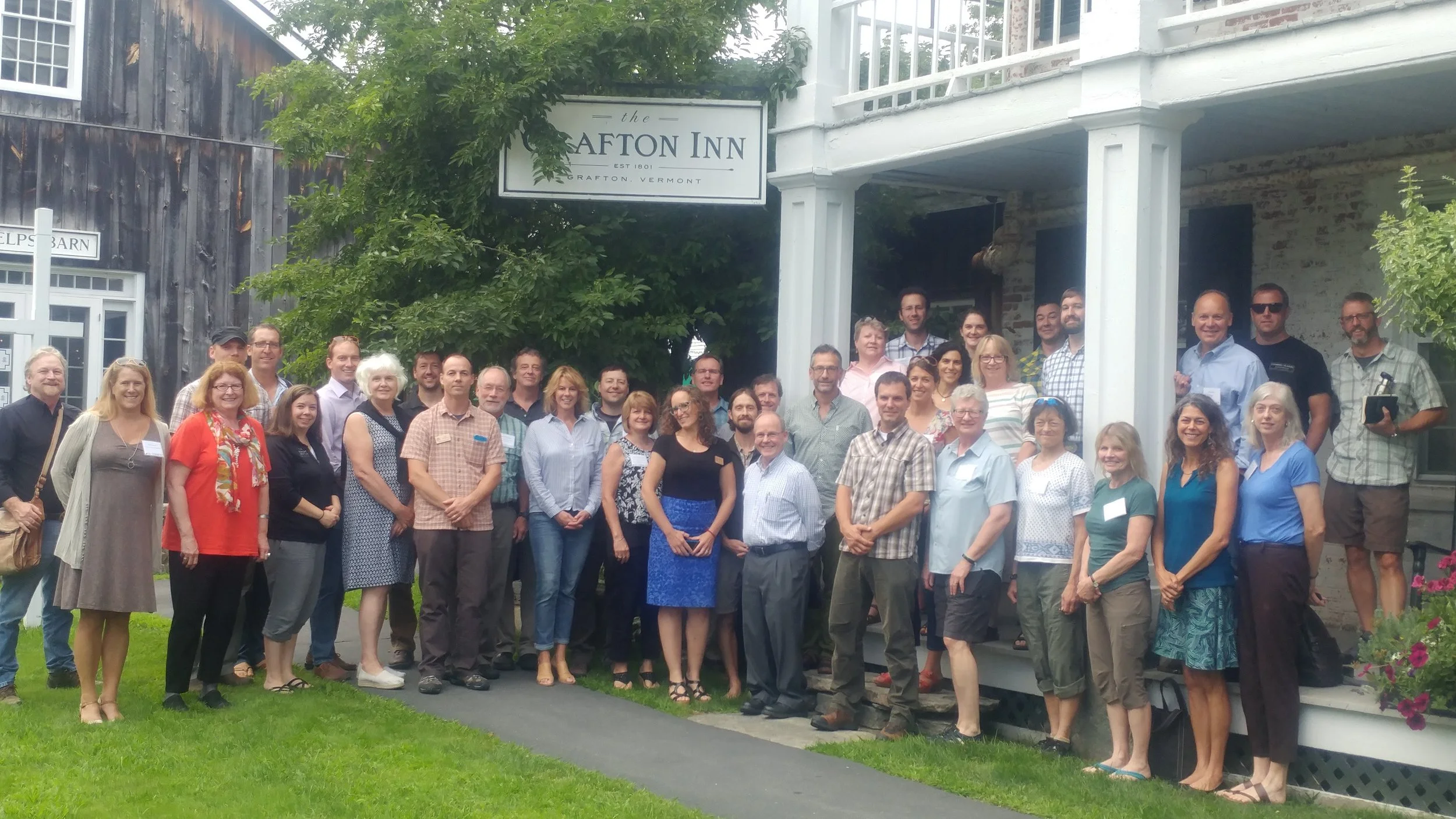Participants in the Grafton Conference on Outdoor Recreation and Rural Economic Development held in August 2017. 