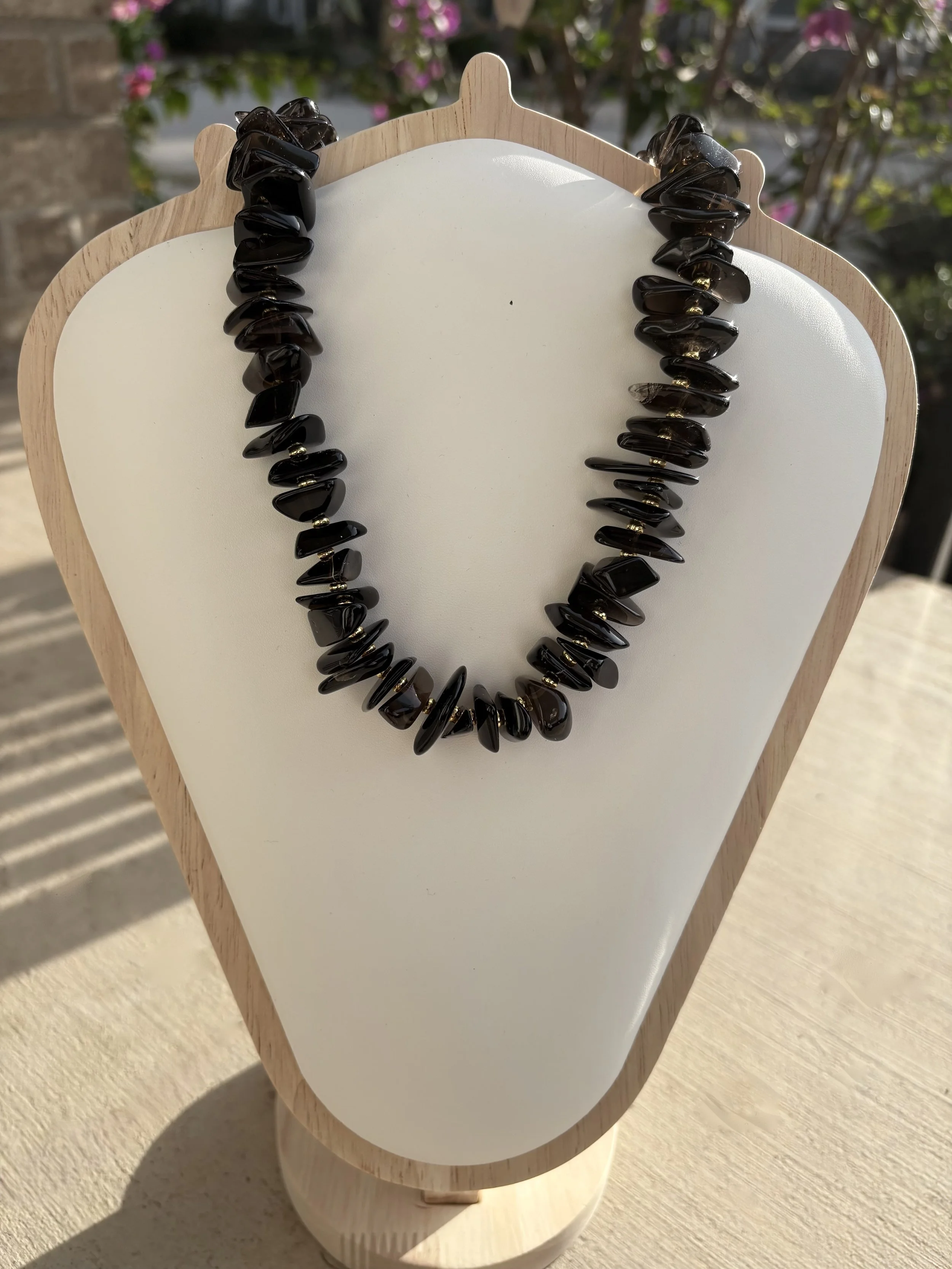 Smoky Quartz Gemstone Necklace