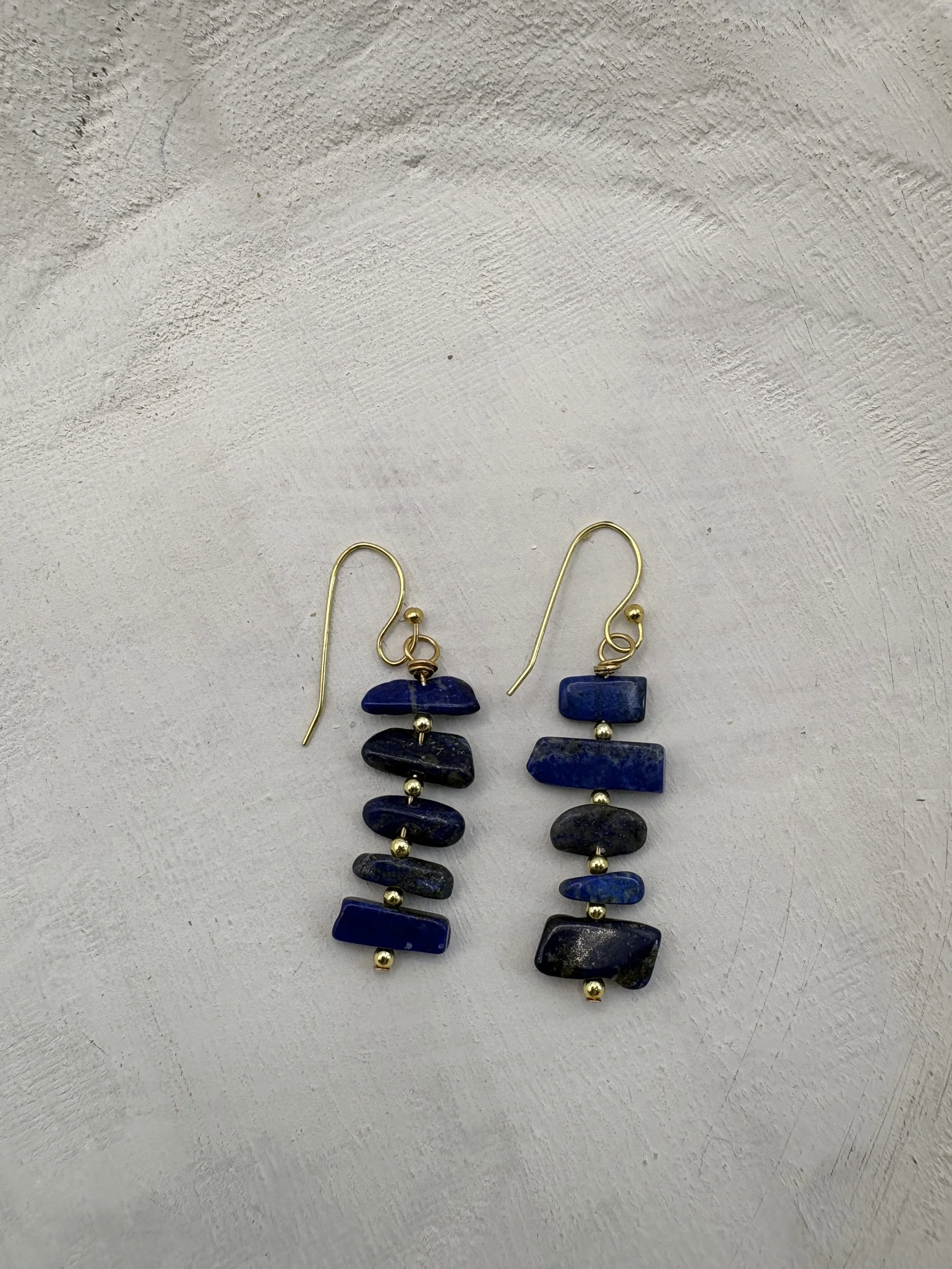 Kyanite Stacked Bar Earrings