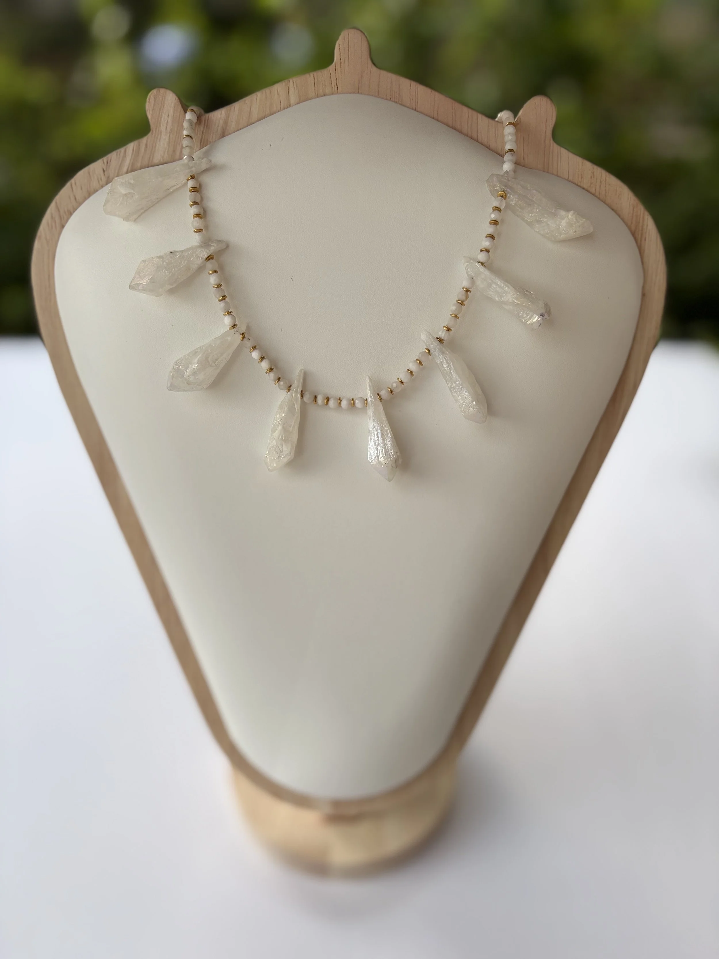Mother of Pearl Statement Necklace