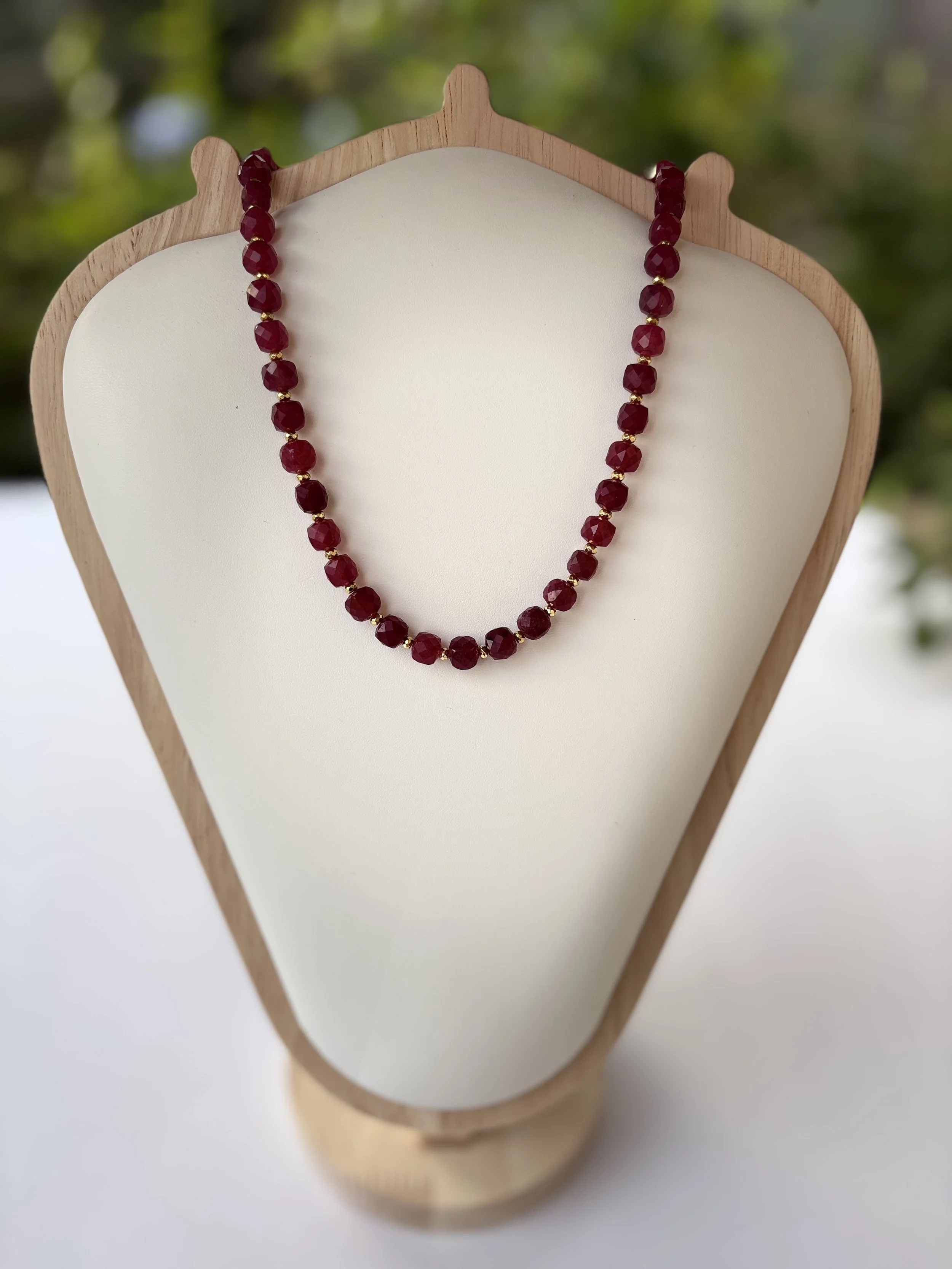 Garnet Gemstone Necklace