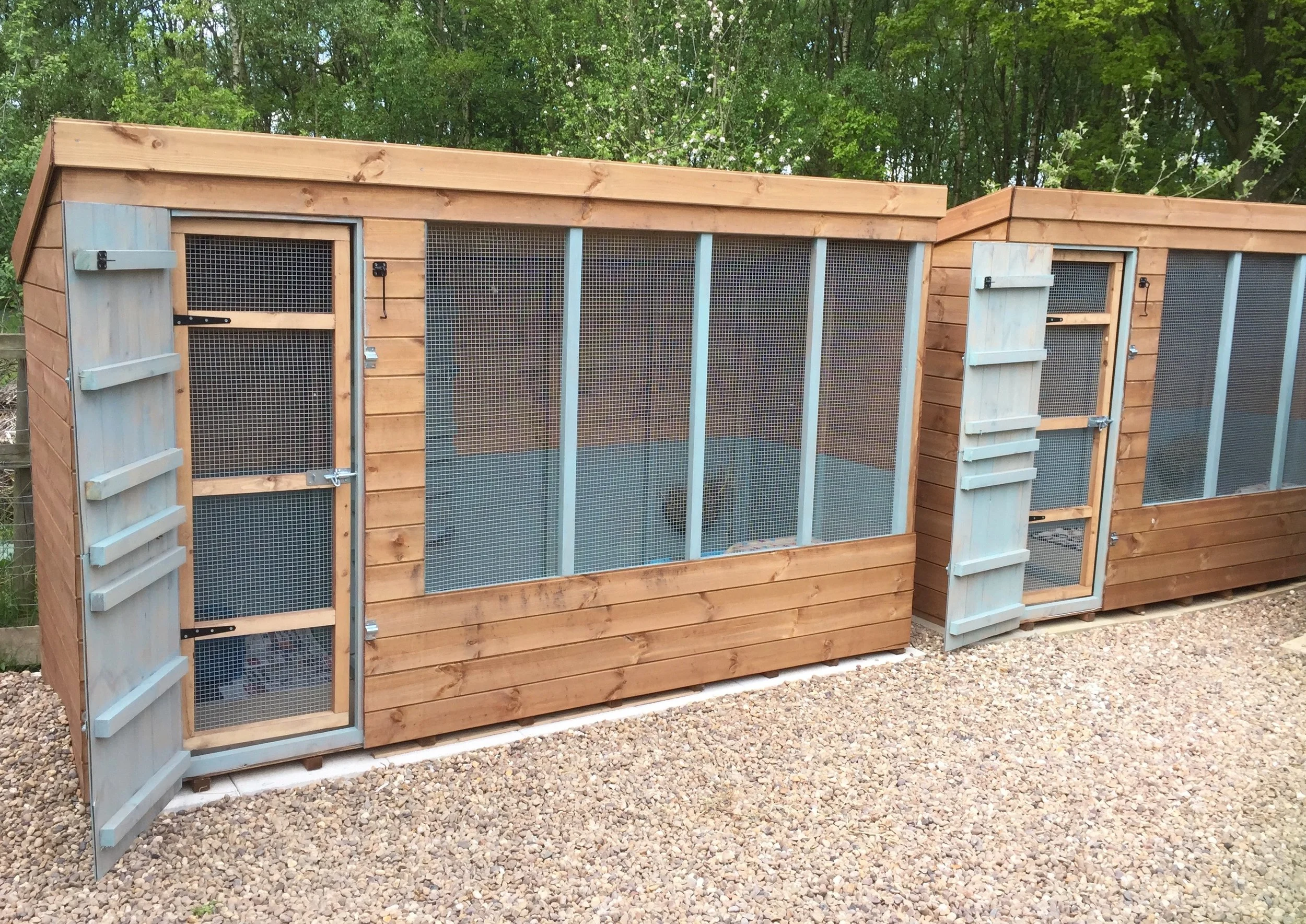 Our 10ft rabbit cabins. 