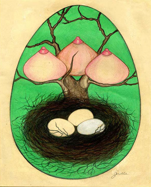 Jerelle Kraus Drawing - Fecundity