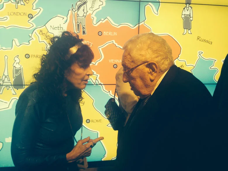 At a 2014 event marking the centennial of World War I, I finagled my way on stage to confront Hank.