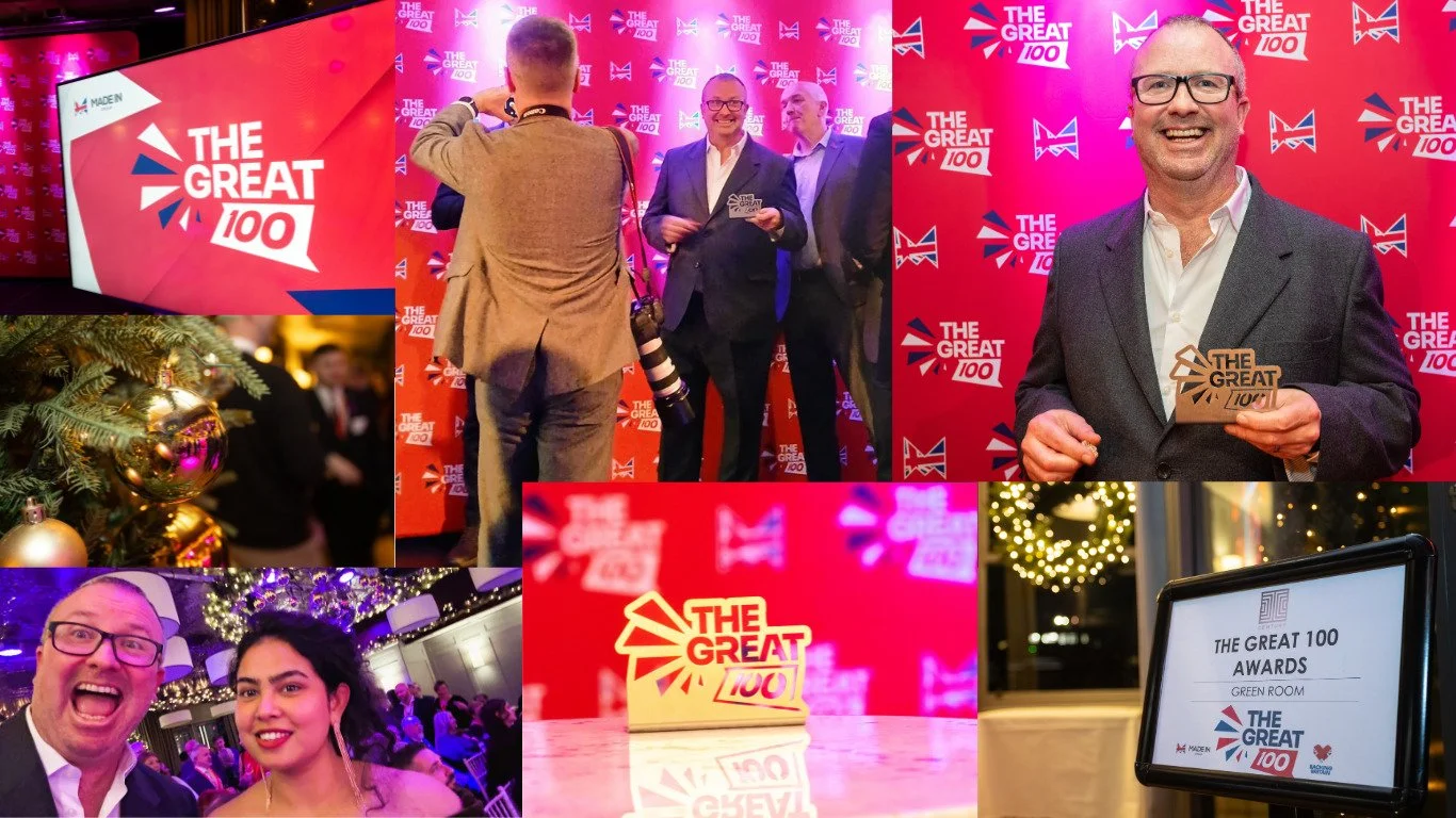 Backing Britain through sustainable manufacturing: Powdertech team honoured as ‘Sustainability Champions’ at the Great 100 Awards.