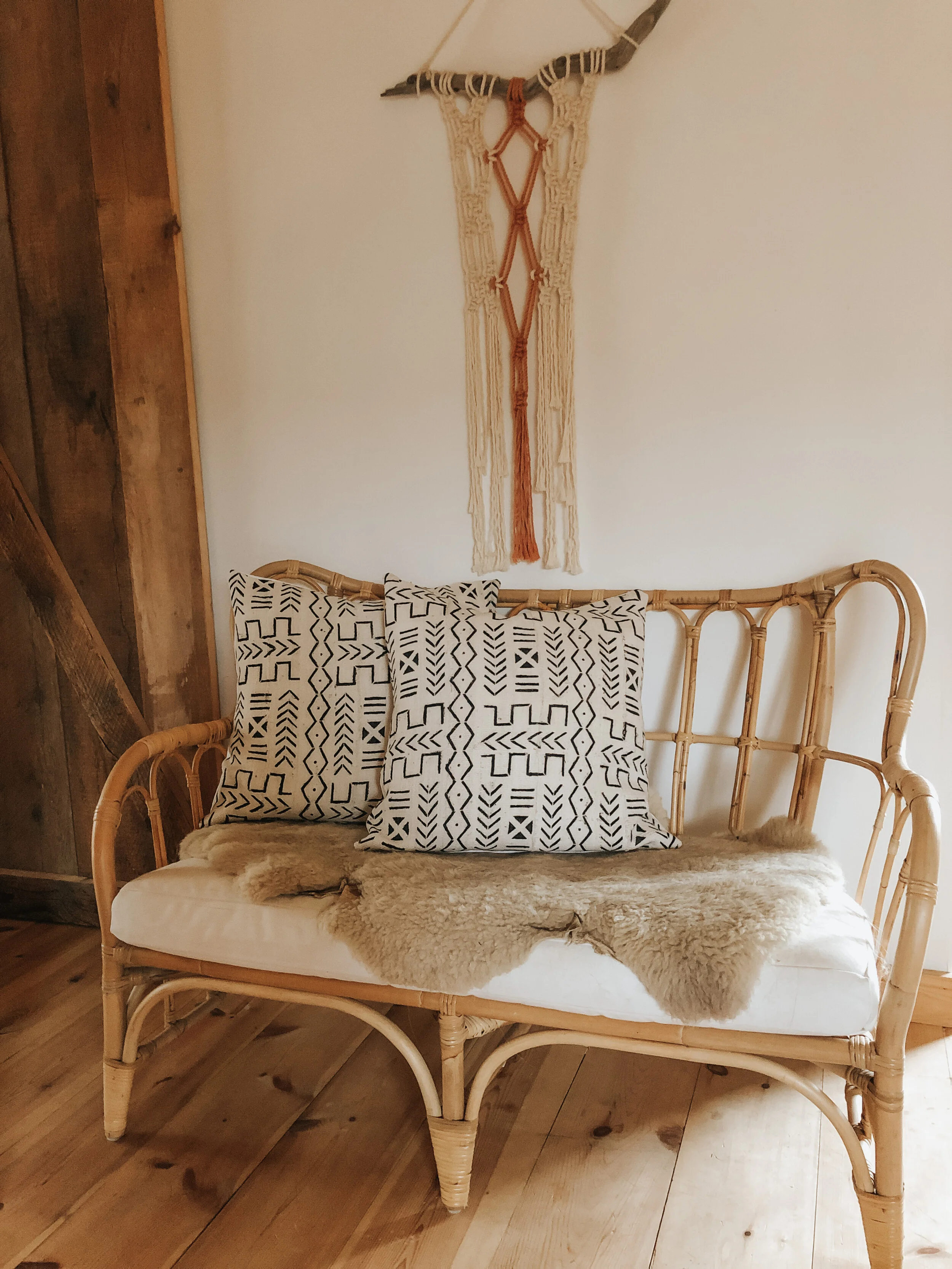 [natural 04] Mud Cloth Pillow