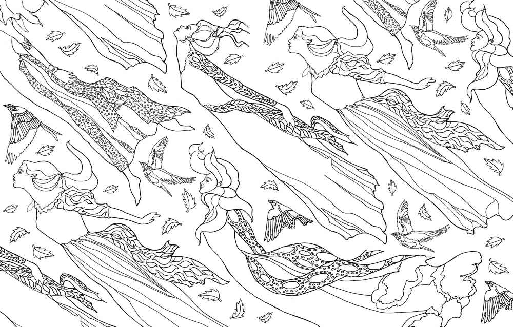 The Little Mermaid- A Colouring Book. Client: Pan Macmillan