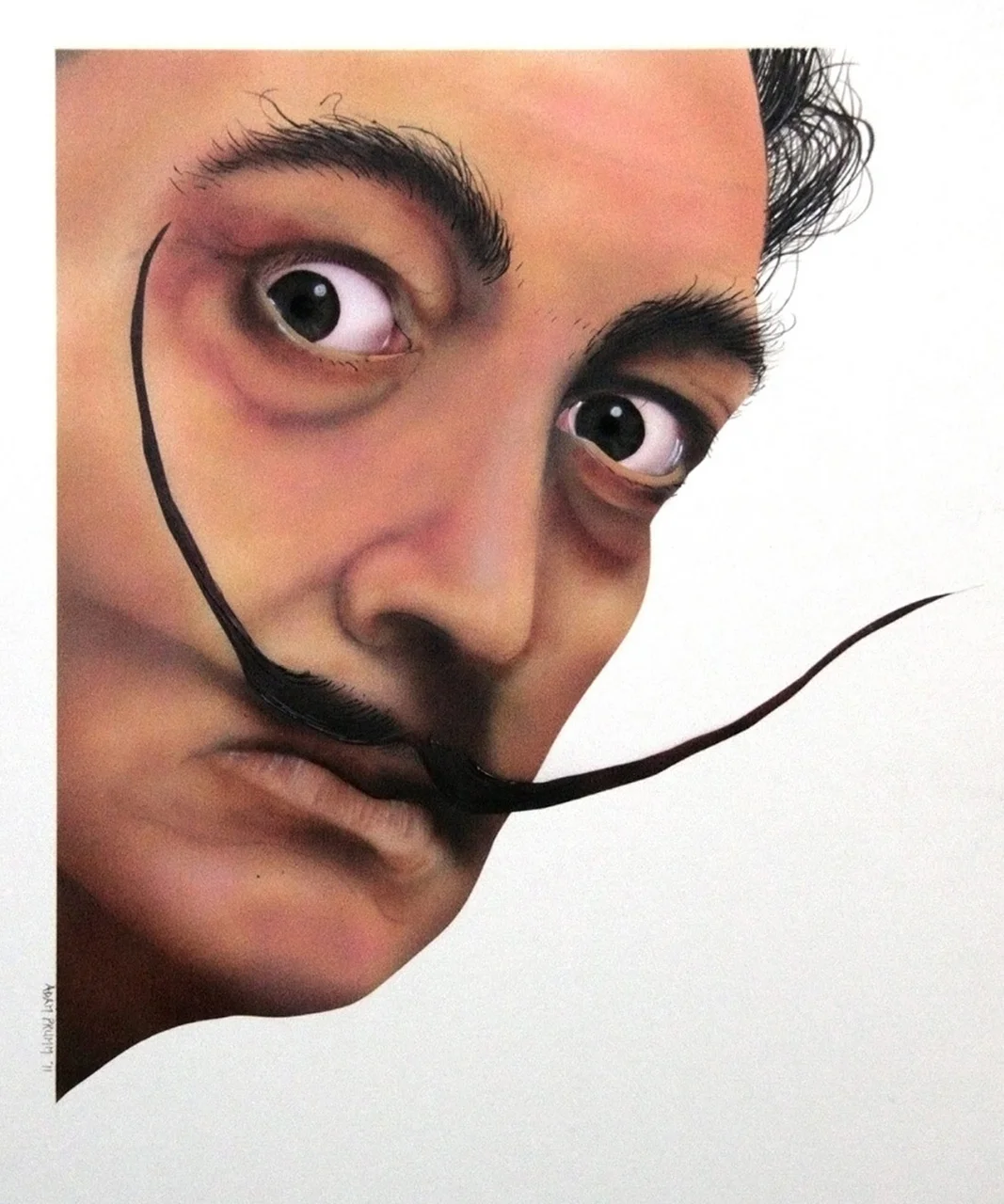 Airbrush and brush on illustration board, 15"x20"