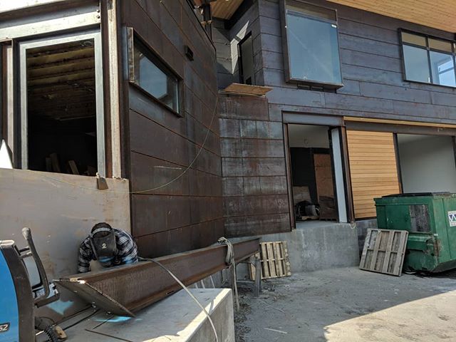 Making the stair case for our building.