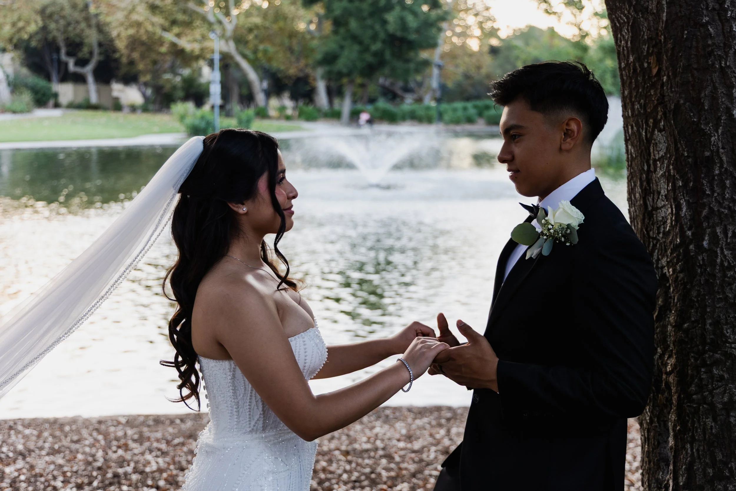 Emily and Eduardo Hodling Hands - Shot by Daniel Jerez