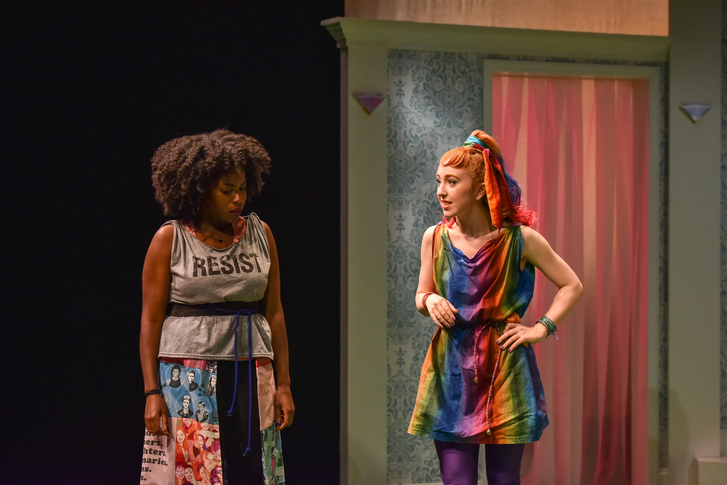   Lysistrata,  2018, School of Drama, The New School, NJ Agwuna (Director), Lawrence Moten III (Scenic Design), Allison Dawe (Costume Design), Eric Norbury (Lighting Design), Ian Wehrle (Sound Design)  Photography by: S. Teresa Photography  Facebook: