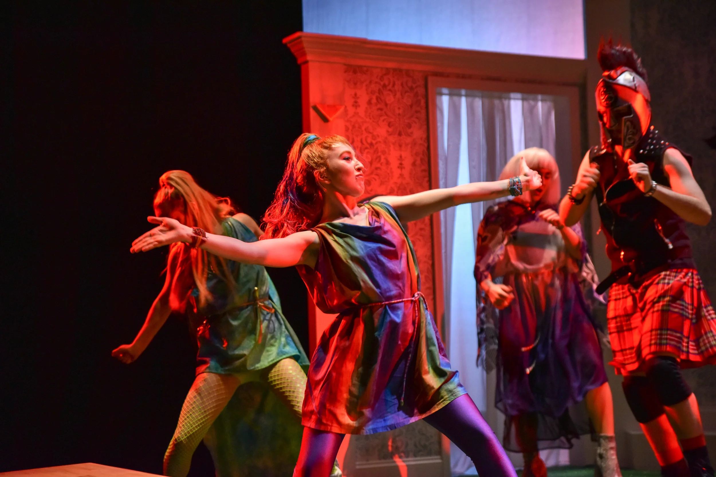   Lysistrata,  2018, School of Drama, The New School, NJ Agwuna (Director), Lawrence Moten III (Scenic Design), Allison Dawe (Costume Design), Eric Norbury (Lighting Design), Ian Wehrle (Sound Design)  Photography by: S. Teresa Photography  Facebook: