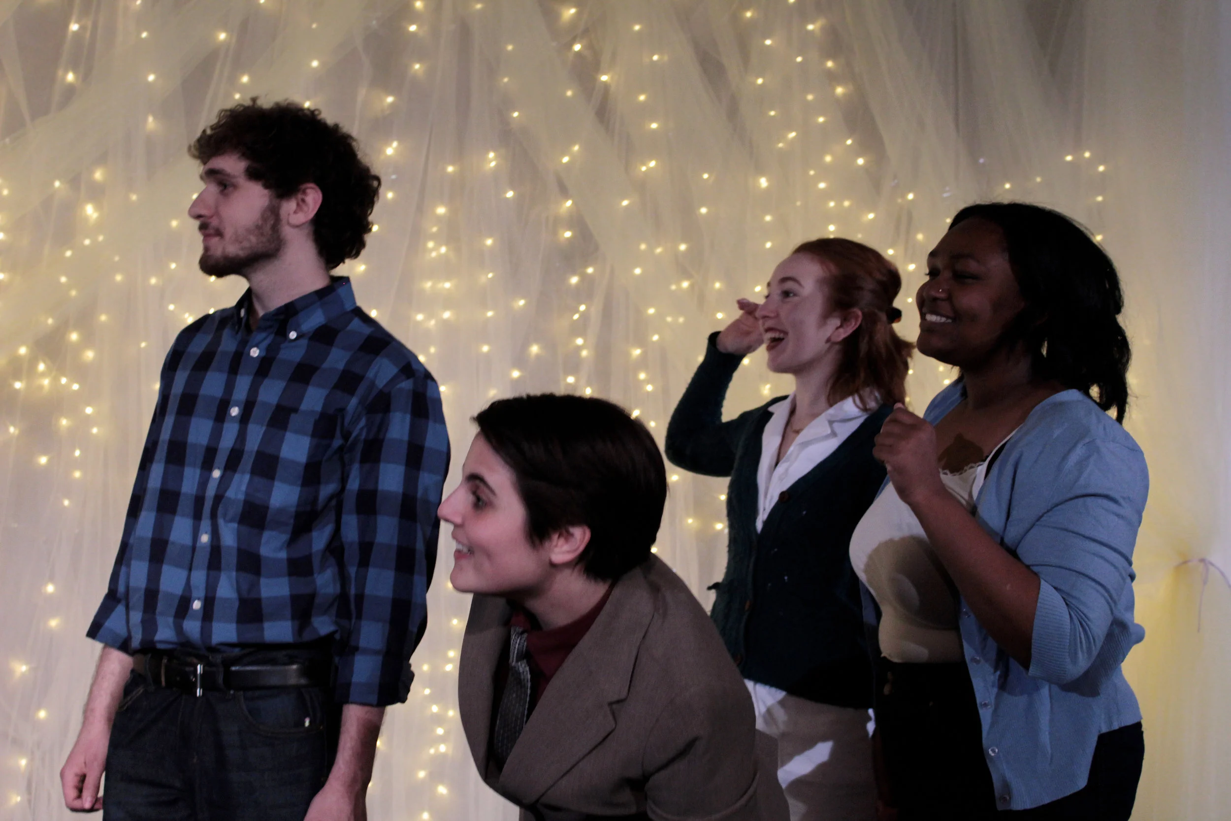 L to R: Dylan Gottlieb, Sophia Rizzuto, Katherine Teed-Arthur, Timandra Richardson