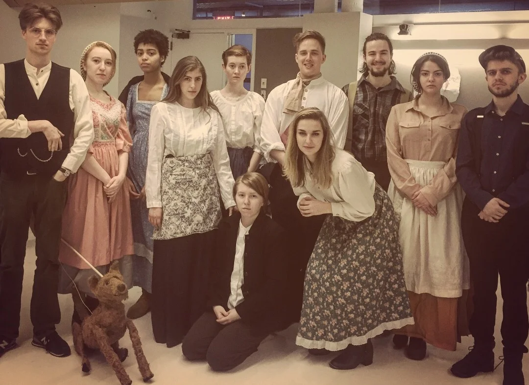 L to R: Calvin Rezen, Katherine Teed-Arthur, Nia Smith, Lottie Gurvis, Missy Hamblet, Bailey Macejak, Mitchell Hoover, Emily Hupp, Alex Roller, Emma Ecklund, Adam Fisher