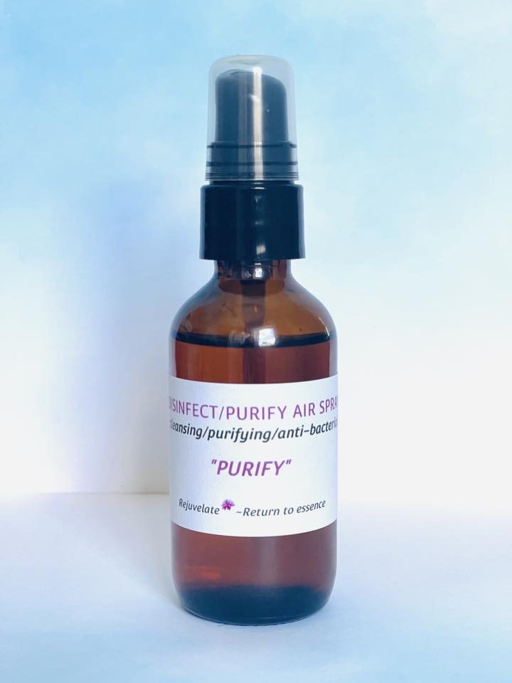 "Purify" aromatherapy spray/mist for sick rooms/flu season, 60ml