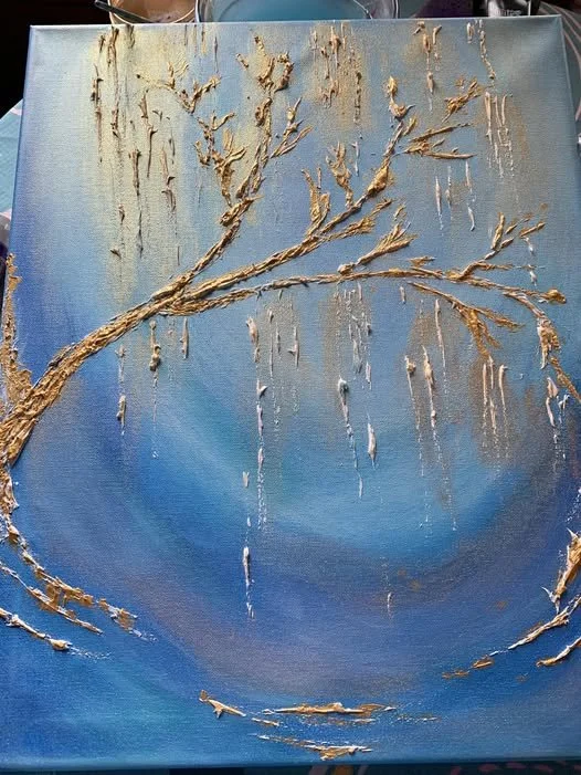 "Light of essence" 16 x 20 acrylic spiriutal art