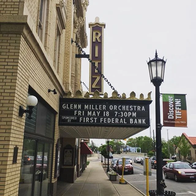 Tonight the GMO played for about 1,200 people at the Ritz Theatre in Tiffin, Ohio. This theater was built in 1928 as a vaudeville and movie house and it is beautiful!