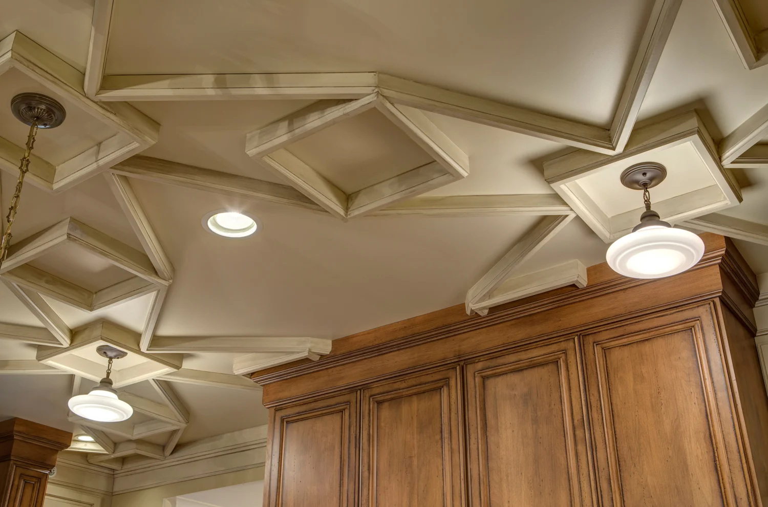 An intrepid and free spirited style is expressed in this new East Grand Rapids condo. A frequent traveler, the homeowner made the scaled down residence her primary home located near children and grandchildren. Exaggerated details punctuate the charismatic design of the home, while an open layout and height in the ceiling create room to support its personality.
