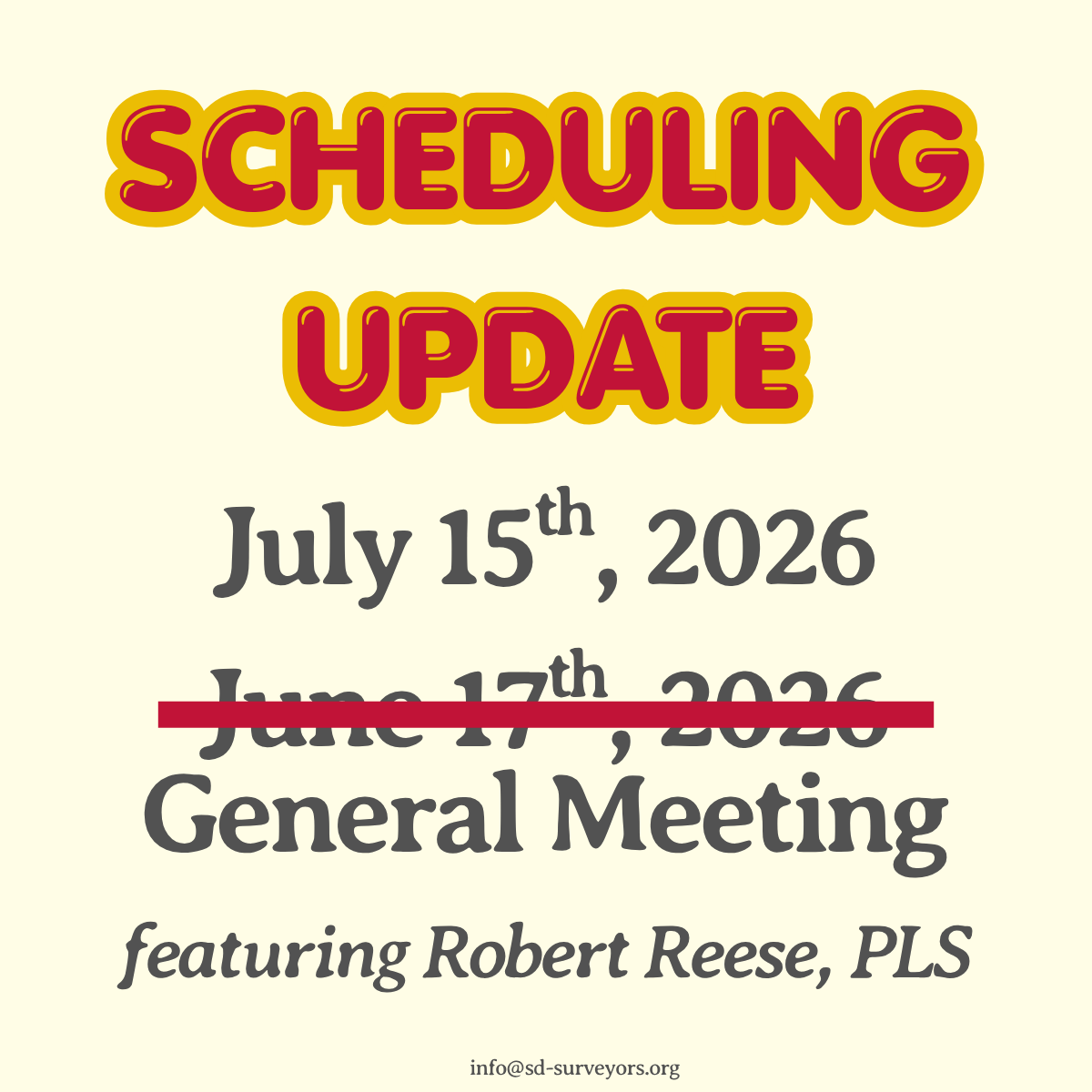 July General Meeting