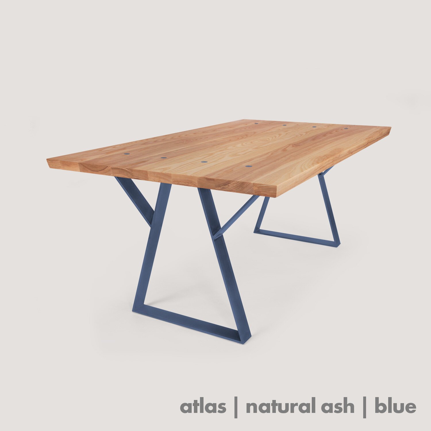 Atlas Dining Table with Blue Base