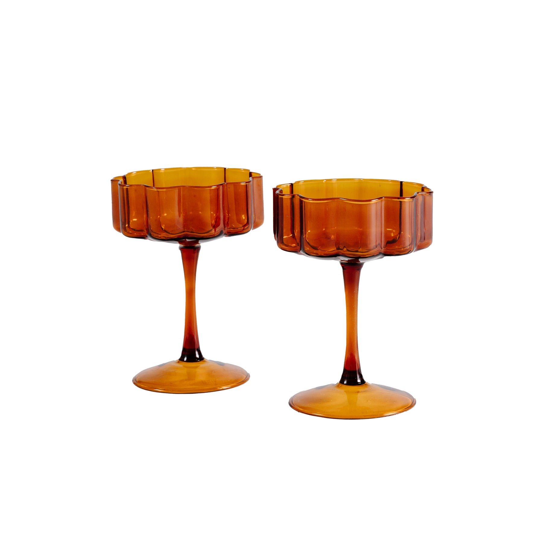 Amber Cocktail Coupes