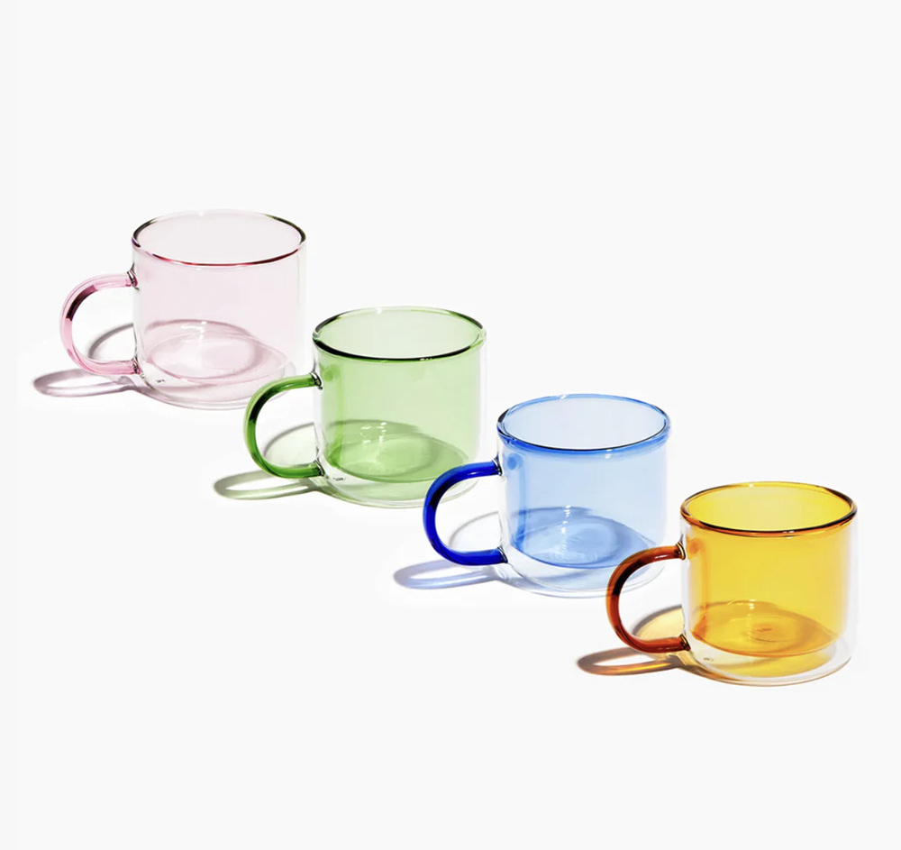 Poketo Double Wall Glass Mugs